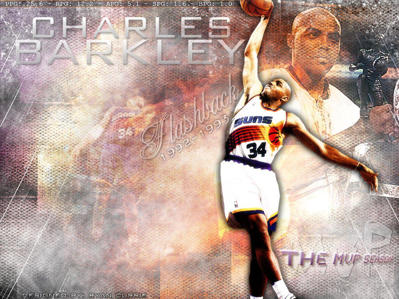 Charles Barkley Loved the overall arrangement of this photo The  overlapping of images is done nicely  Nba artwork Nba art Nba  basketball art
