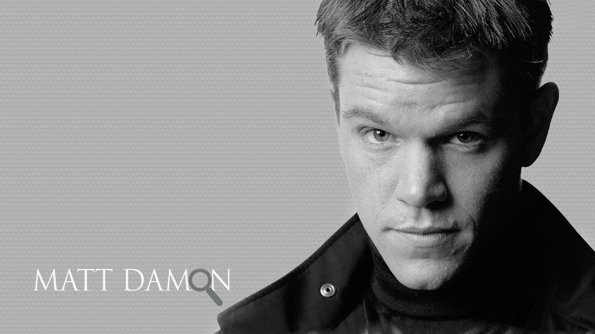 Matt Damon Cool And Stylish Full HD Wallpaper