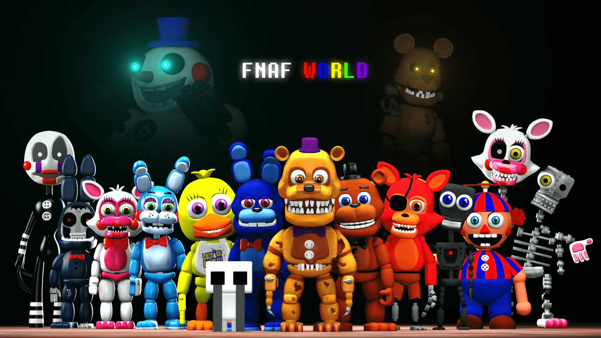 fnaf world wallpaper by Plushtrap_ - Download on ZEDGE™