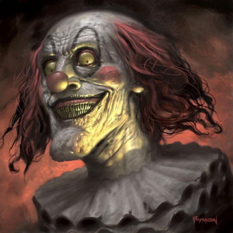 Digital Drawing: 50 Scary Clowns that Will Haunt in Your Dreams