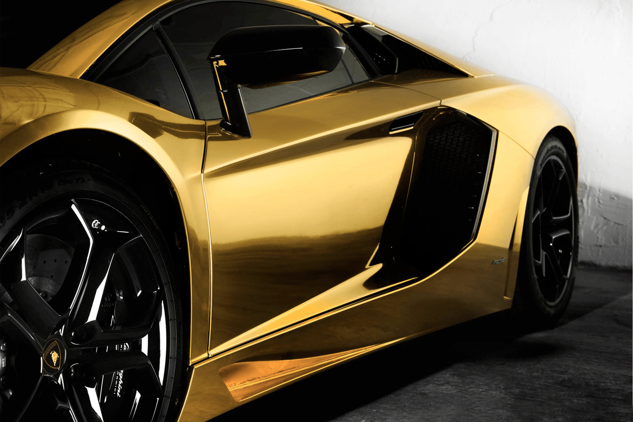 Cool Gold Cars Wallpaper