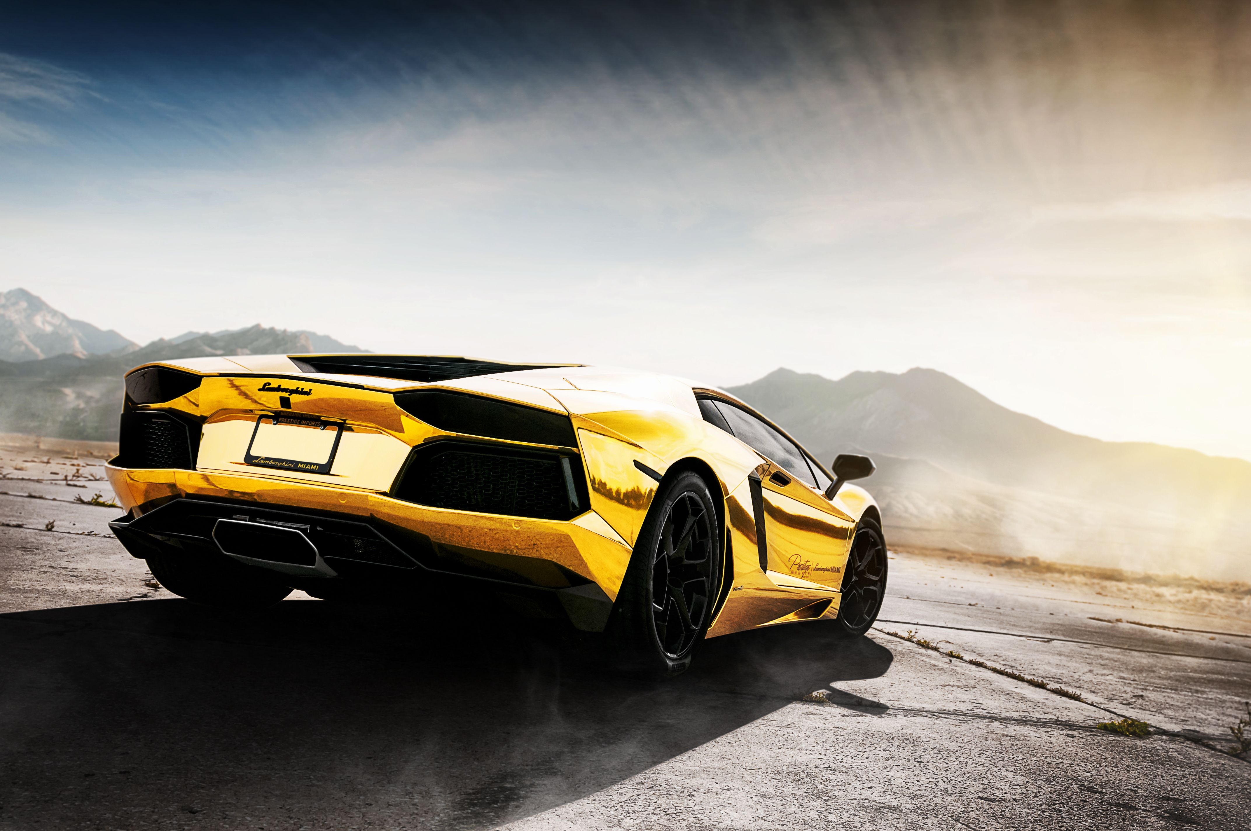 Wallpaper car wallpaper, lamborghini, road, cars, mountains, sky