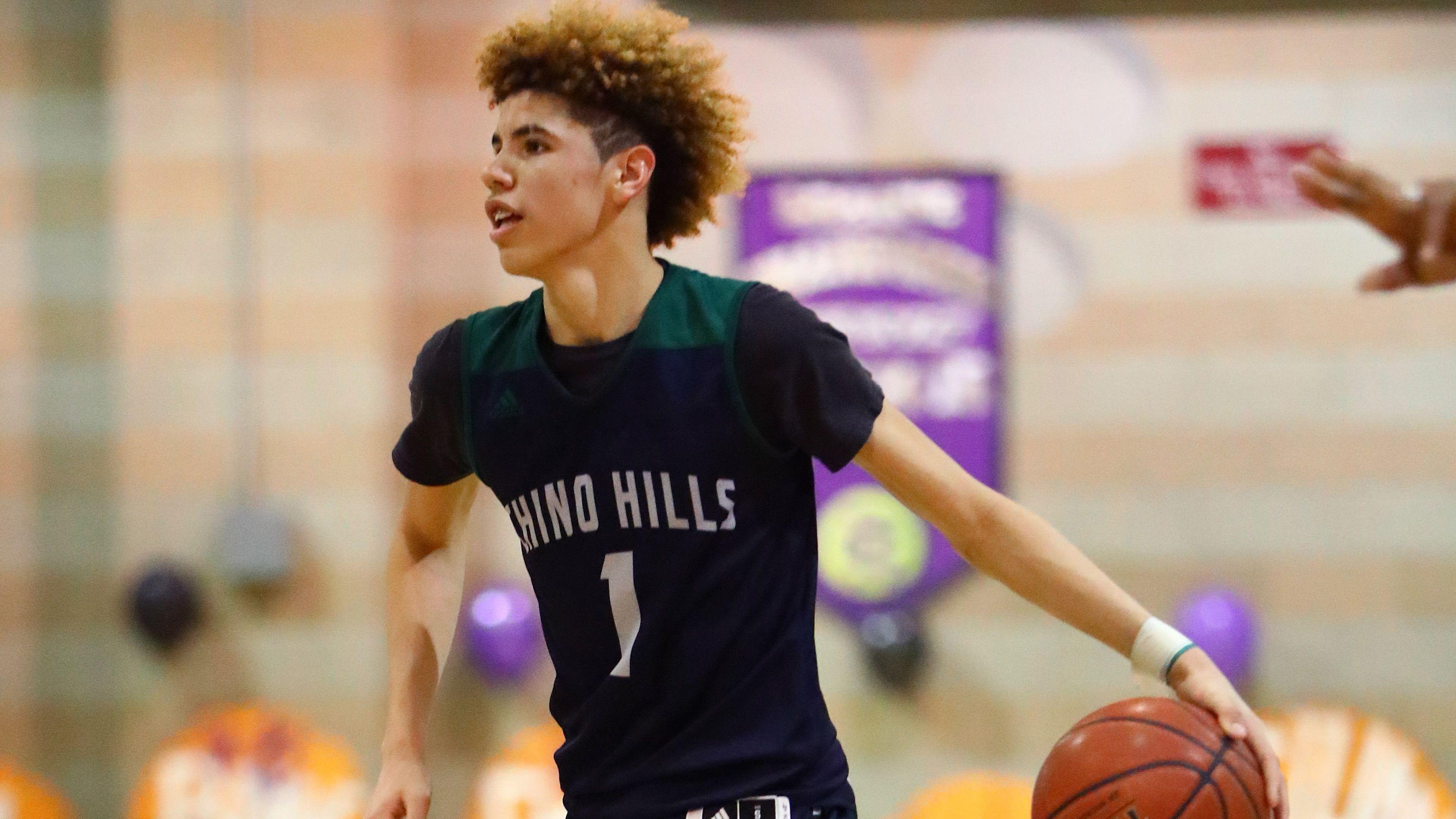 WATCH: LaMelo Ball takes flight, throws down massive dunk contest