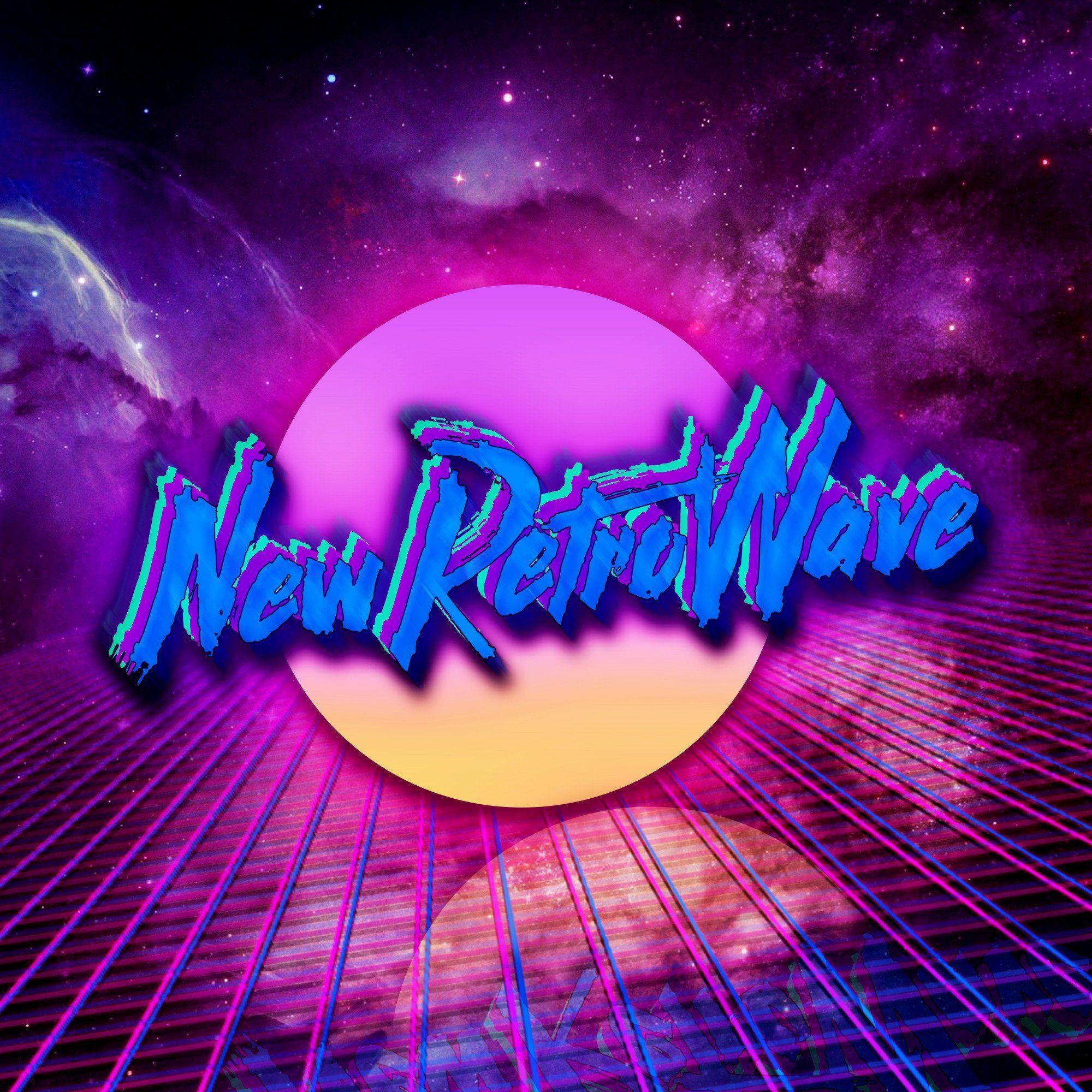 New Retro Wave, Neon, Space, 1980s, Synthwave, Digital art
