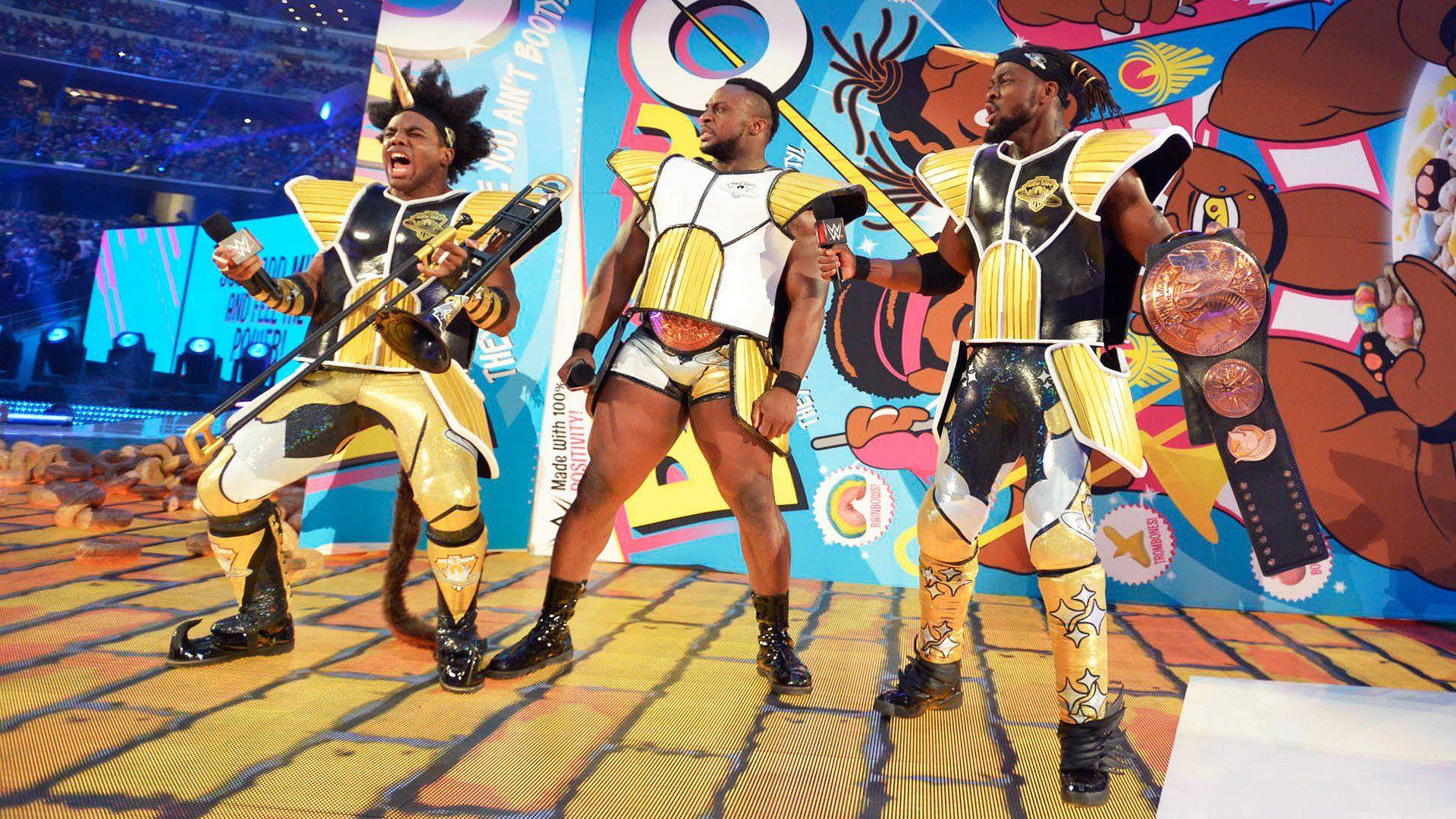 WWE Network: The New Day Pops Out Of A Giant Box Of Booty Os