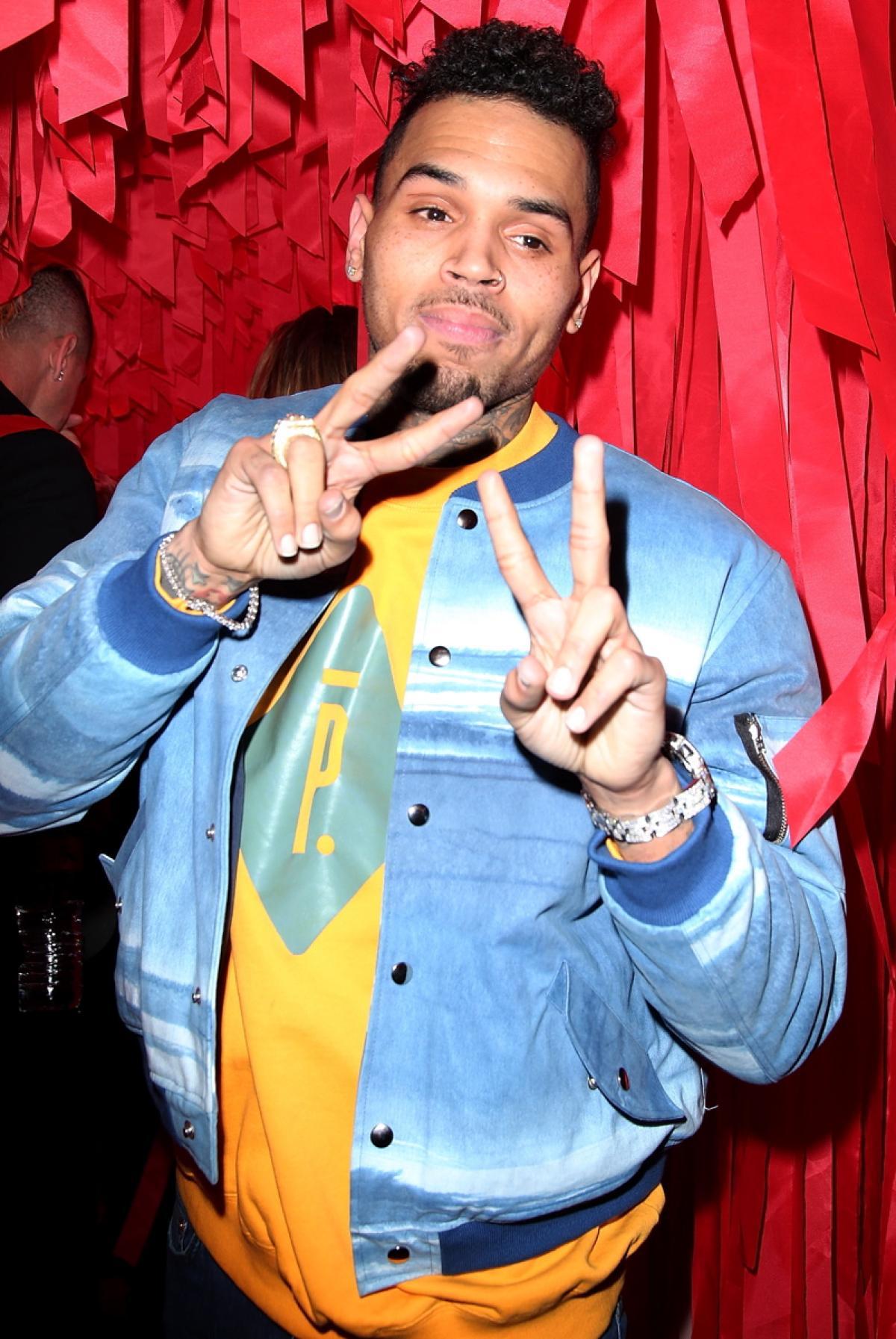 Chris Brown at Paris Fashion Week 2016
