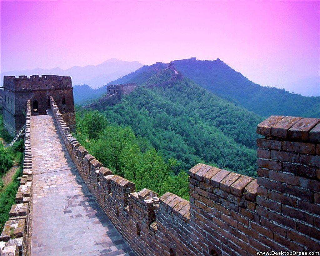 Desktop Wallpaper Natural Background Great Wall, Beijing