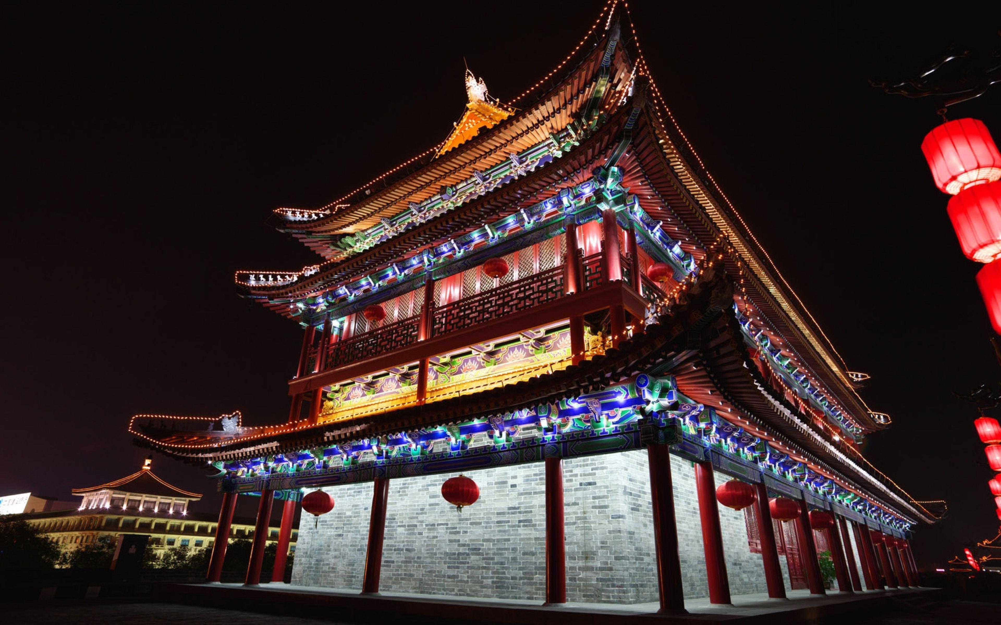 Download Wallpaper 3840x2400 Beijing, China, Chinese architecture