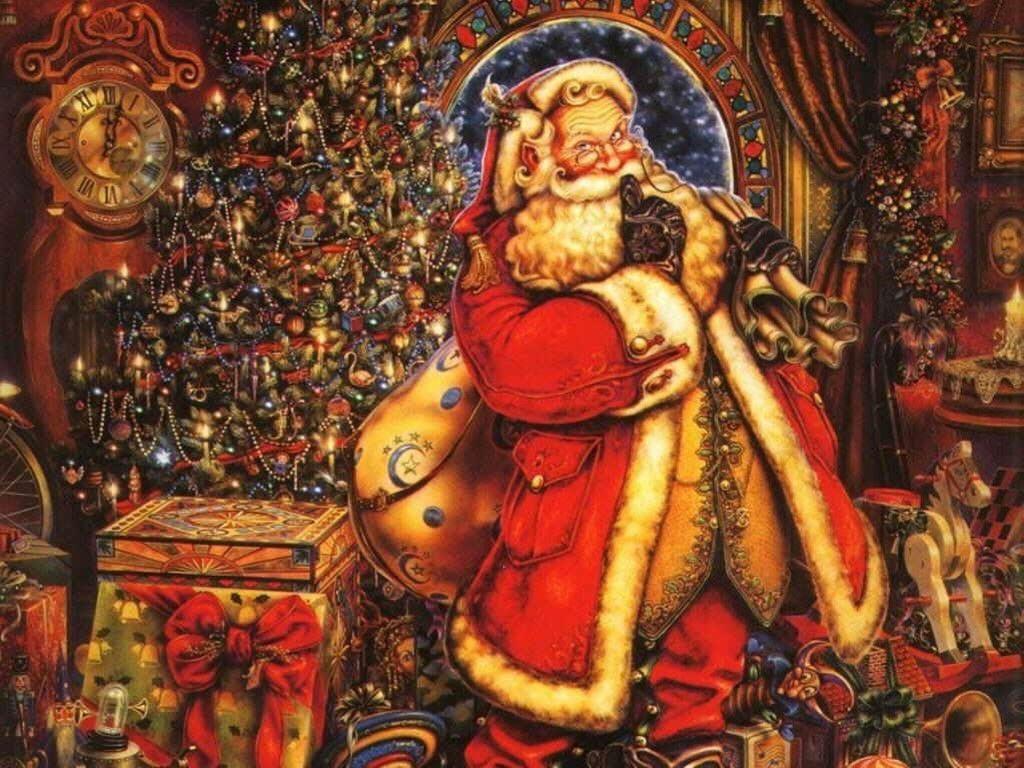 christmas wallpaper santa 2017