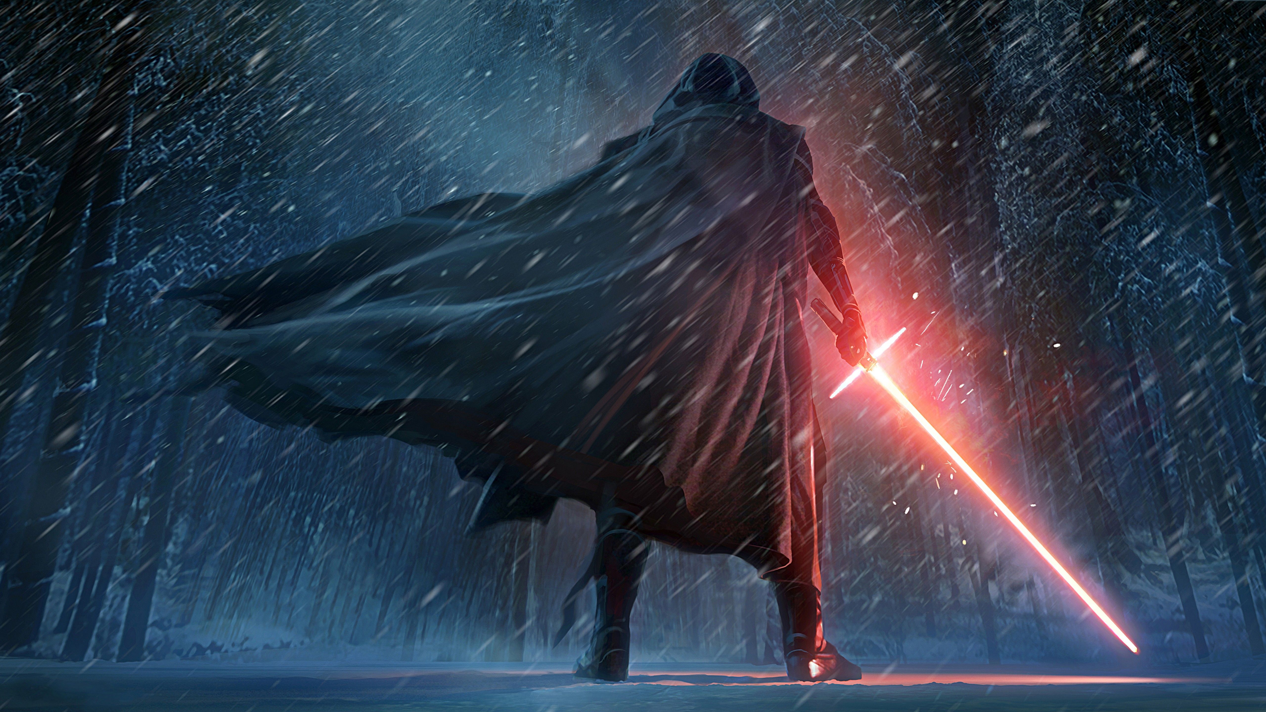 Wallpaper Kylo Ren, Star Wars: The Force Awakens, 4K, 8K, Movies
