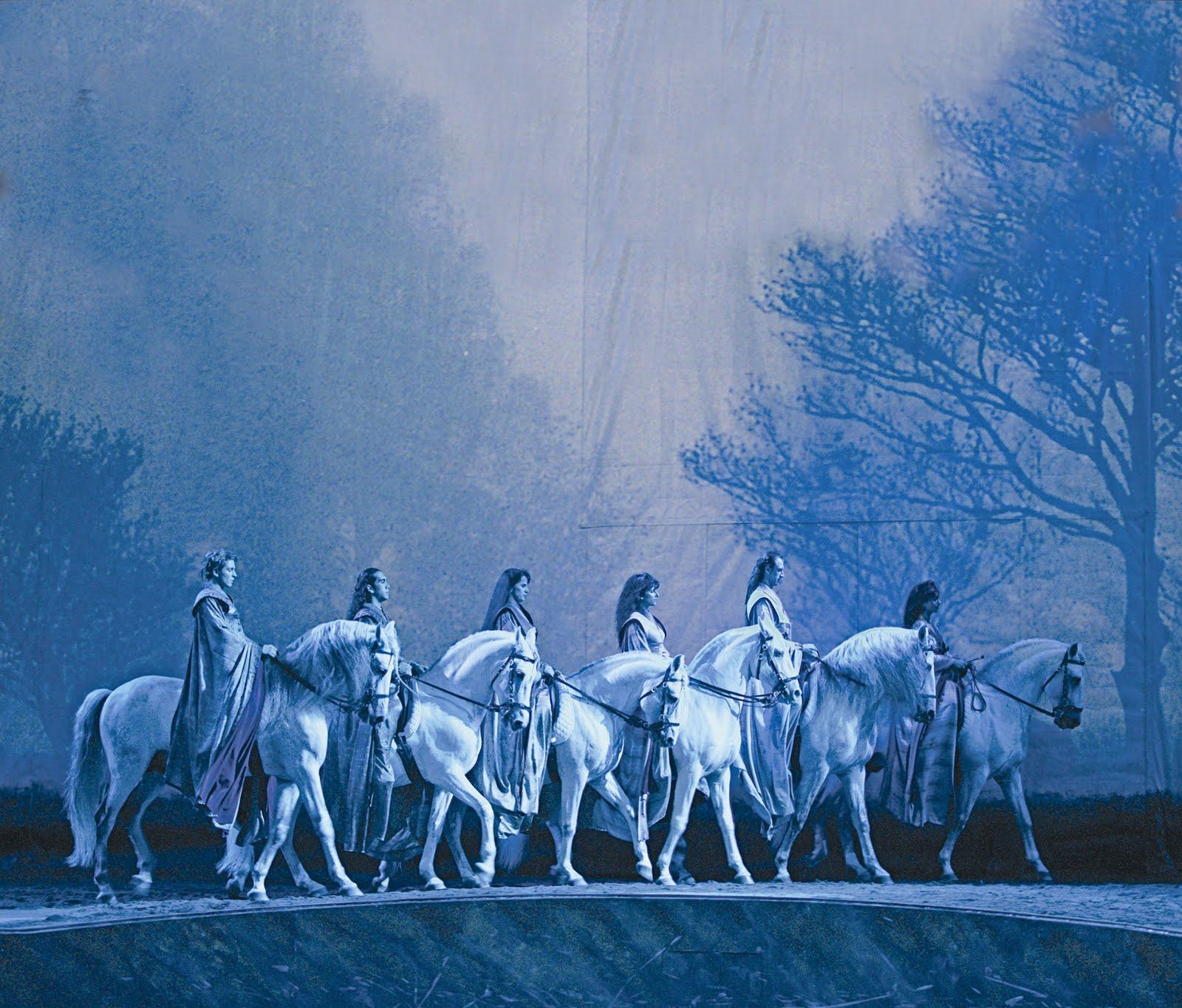 Seven White Horses Wallpaper