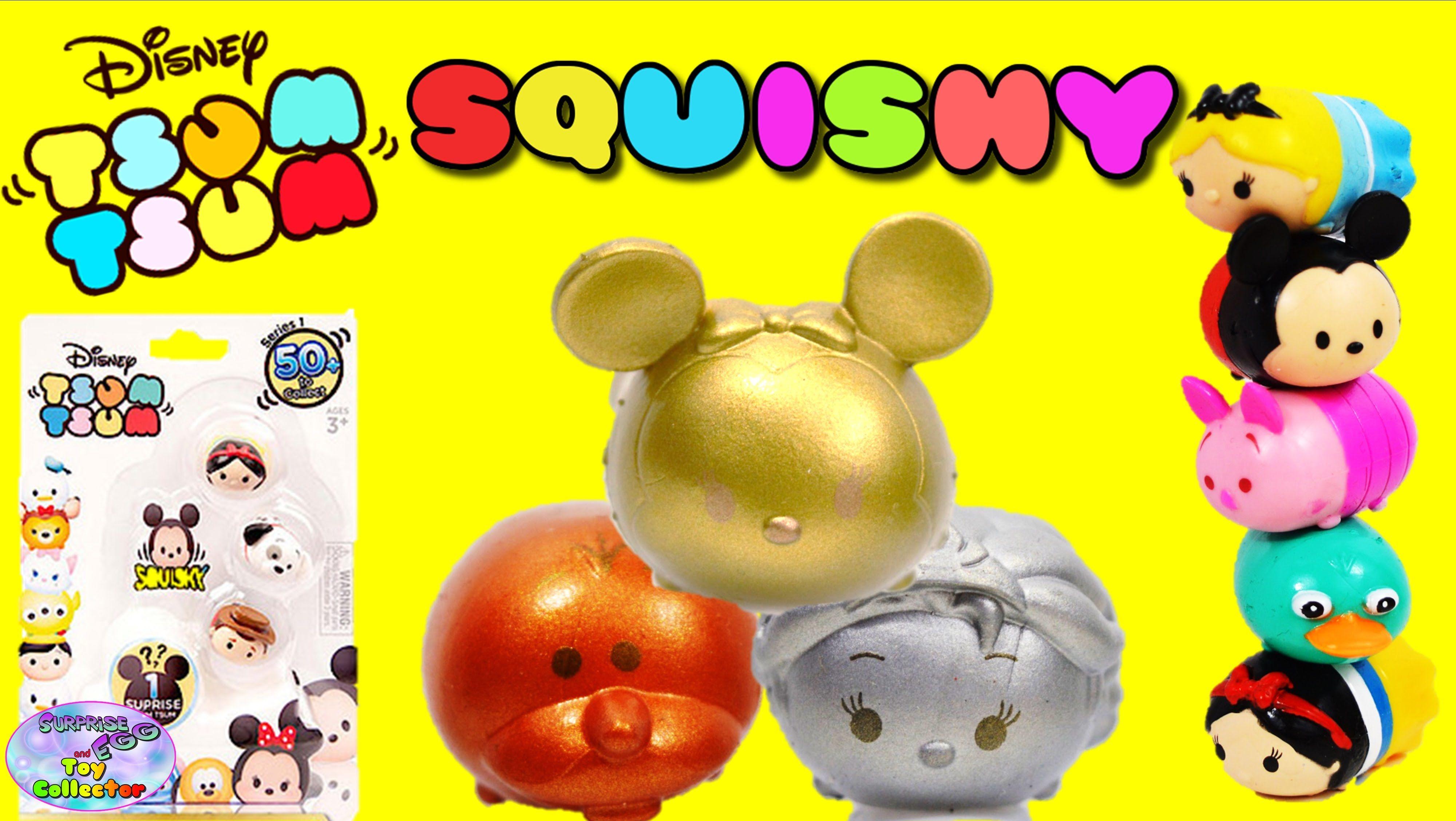 Disney Tsum Tsum Squishy Figures Exclusive Golden Minnie Silver