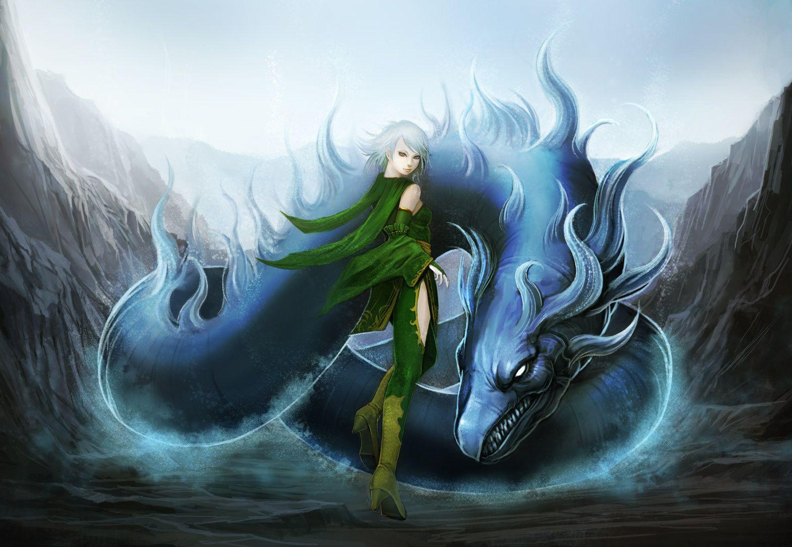 Wallpaper final fantasy, anime, dragon desktop wallpaper Anime