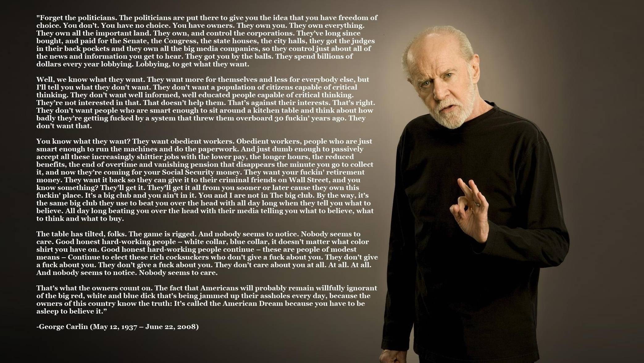 Photo Collection Grayscale George Carlin Cocaine