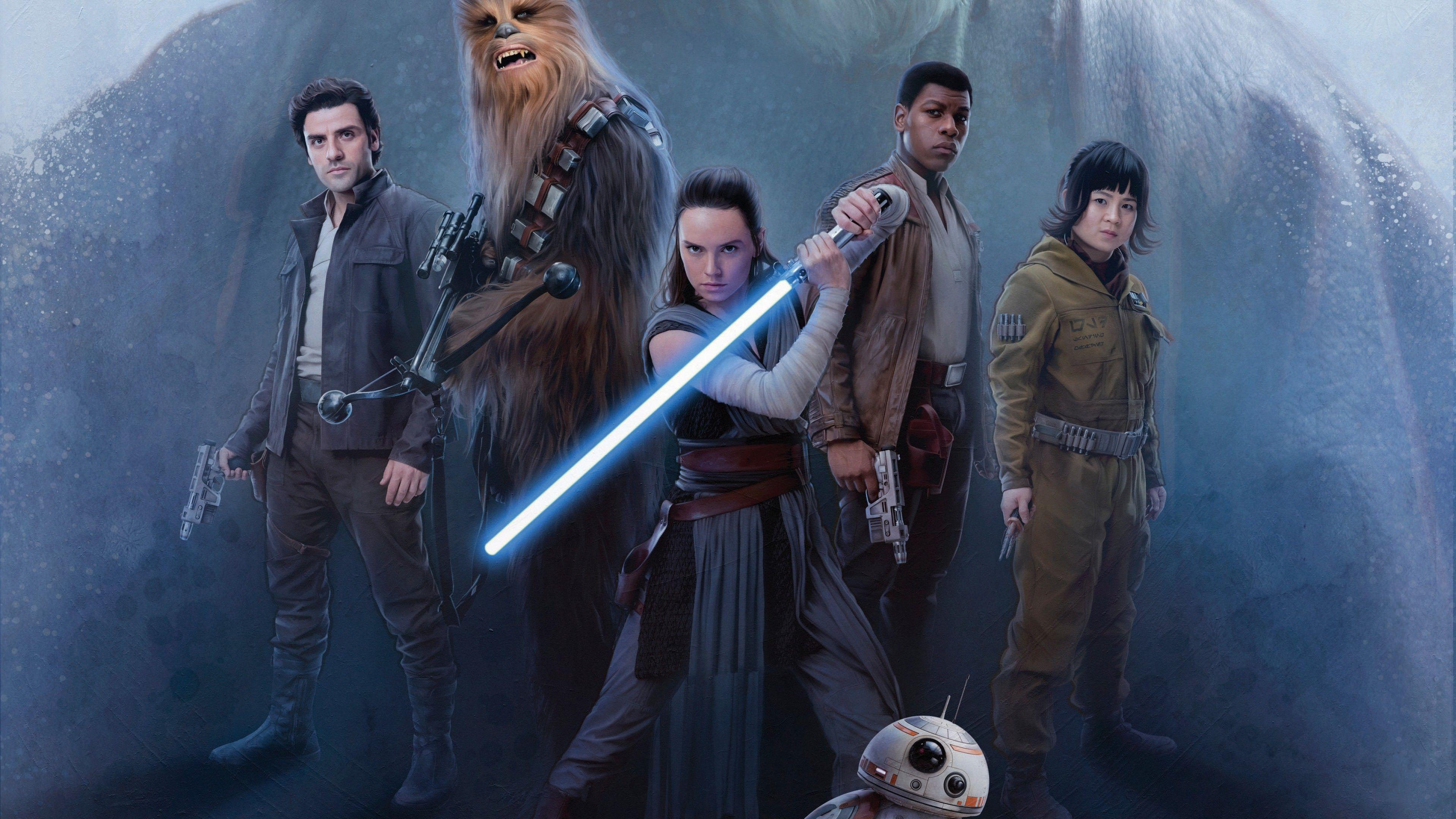 Wallpaper Finn, Star Wars: The Last Jedi, John Boyega, 4K, 8K