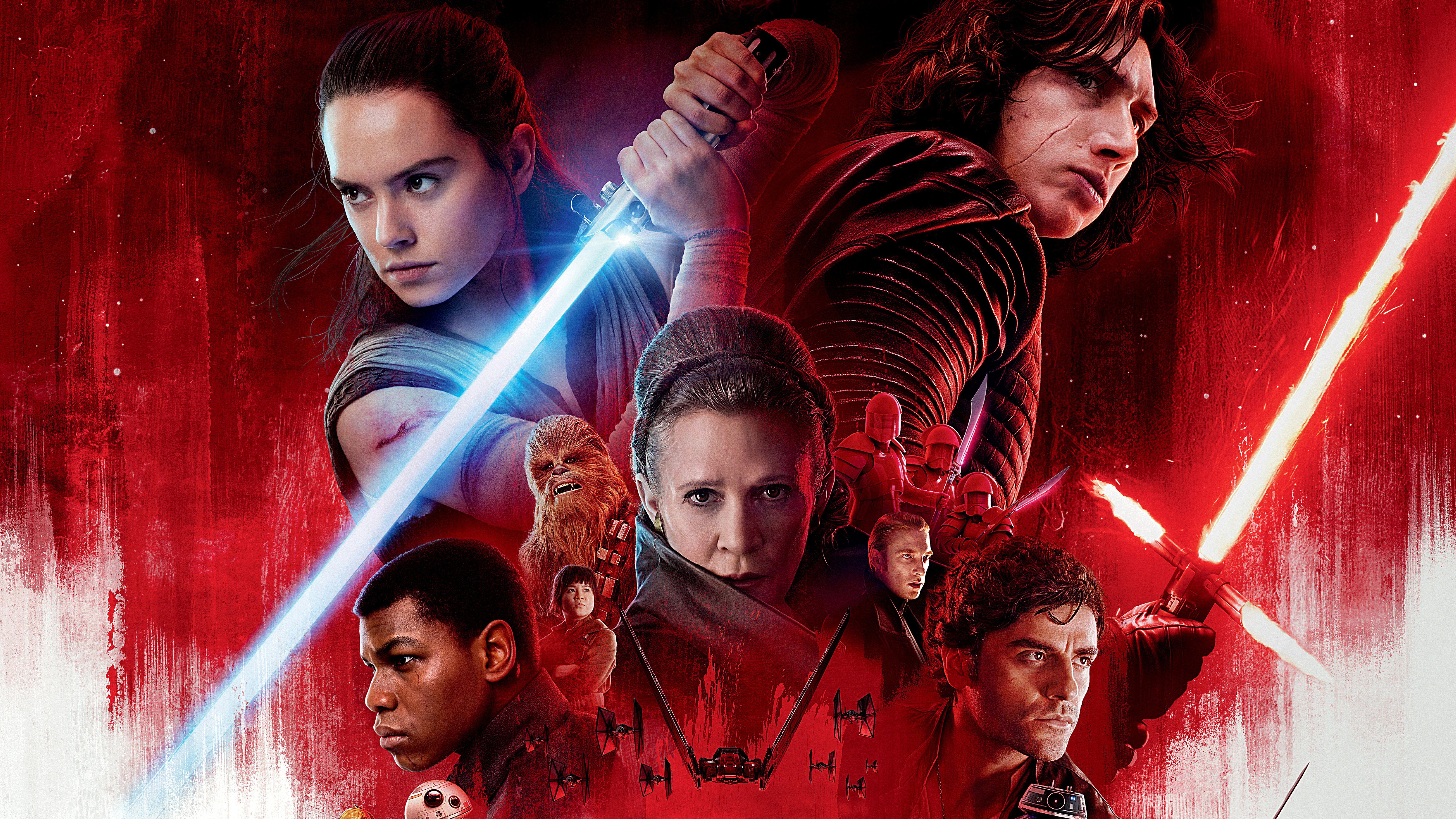 UHD 8K Star Wars: The Last Jedi Movie Characters