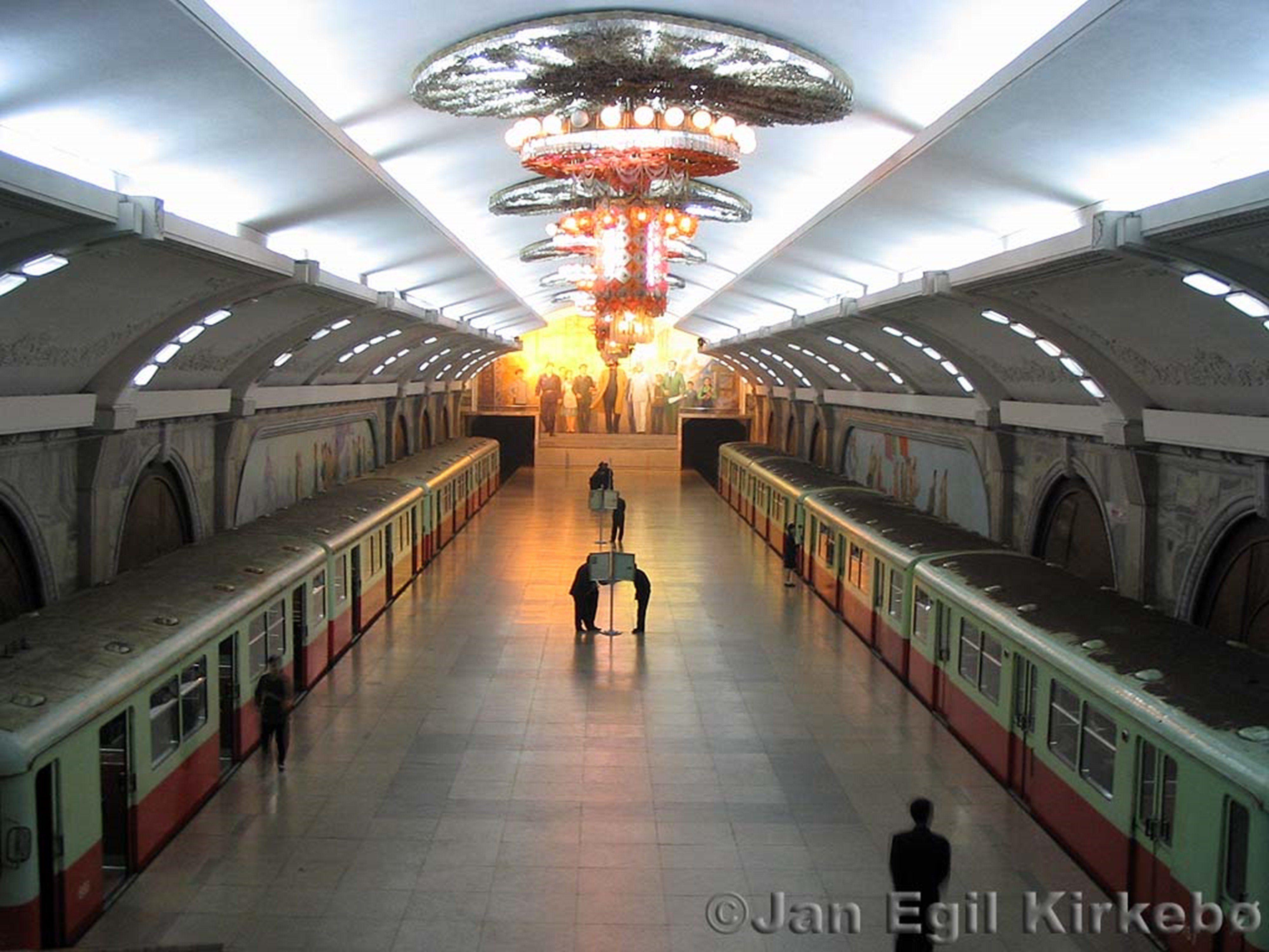 Pyongyang metro north korea city asia wallpaperx3000