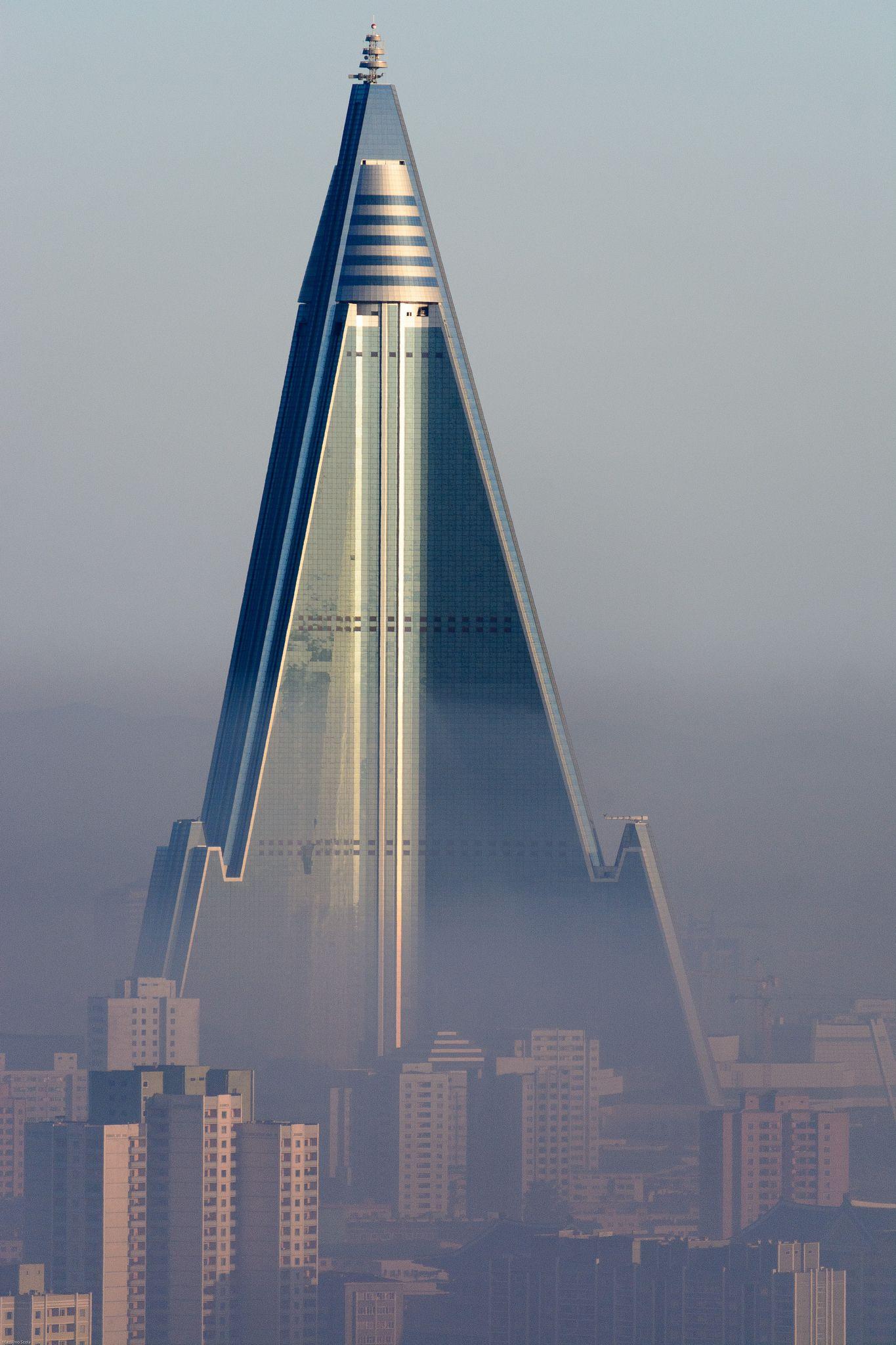 The Never Opened Ryugyong Hotel In Pyongyang, North Korea