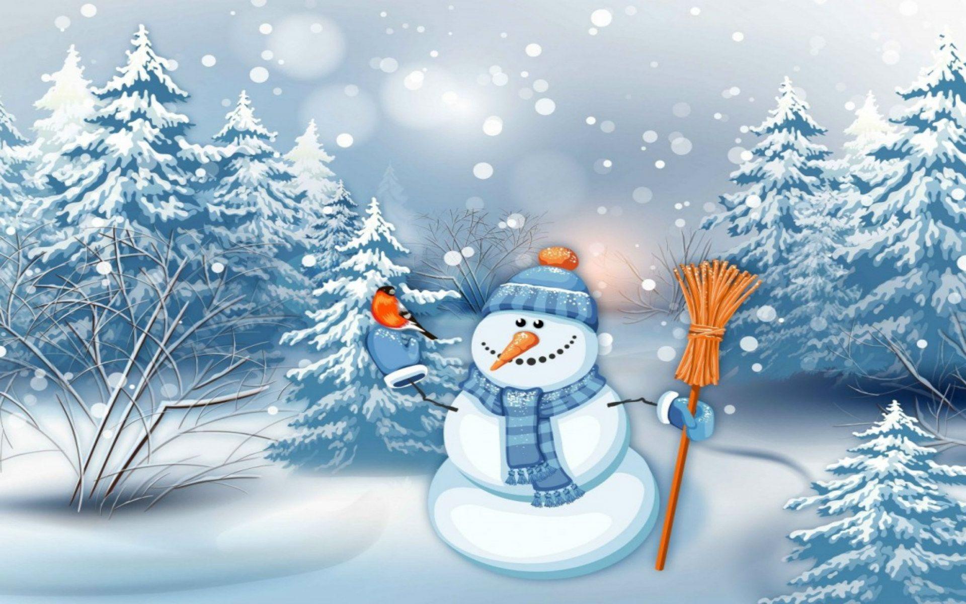 Photo Collection Snowman Desktop Background Wallpaper