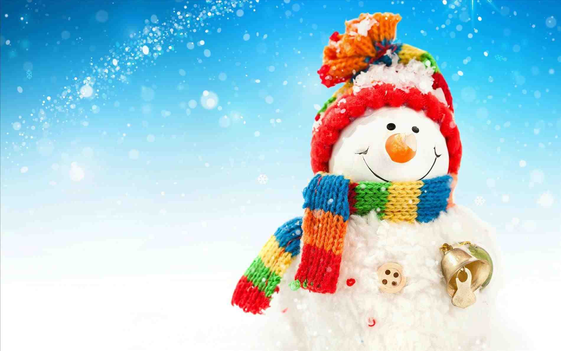 Cute Christmas Snowman Wallpaper