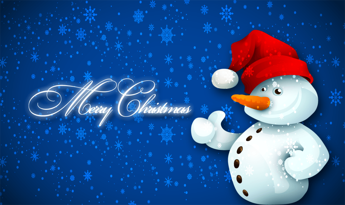 Merry Christmas Snowman Wallpaper