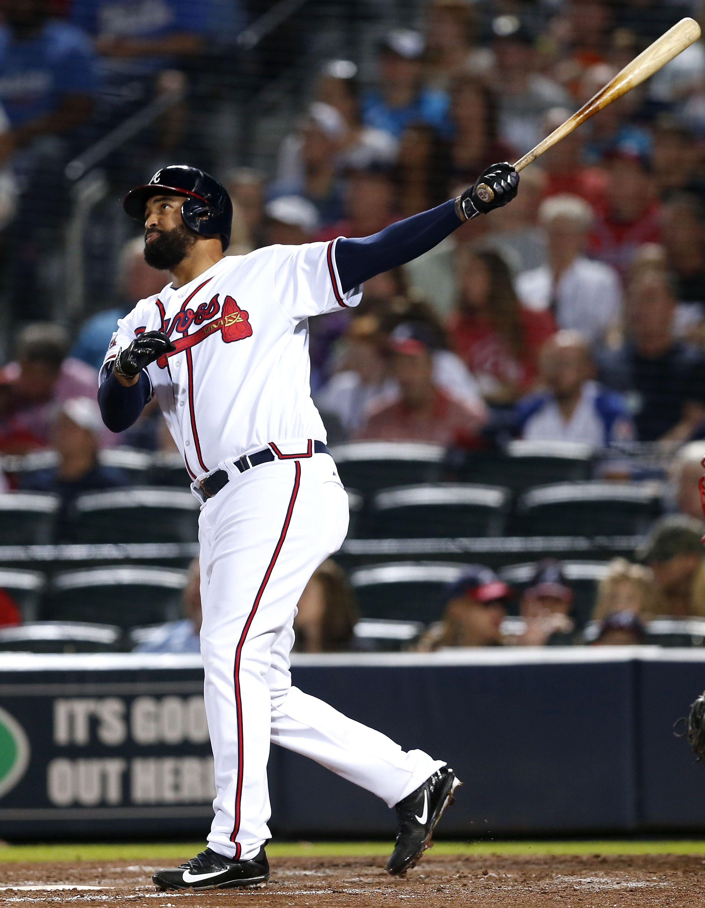 ATLANTA, GA 28: Left fielder Matt Kemp