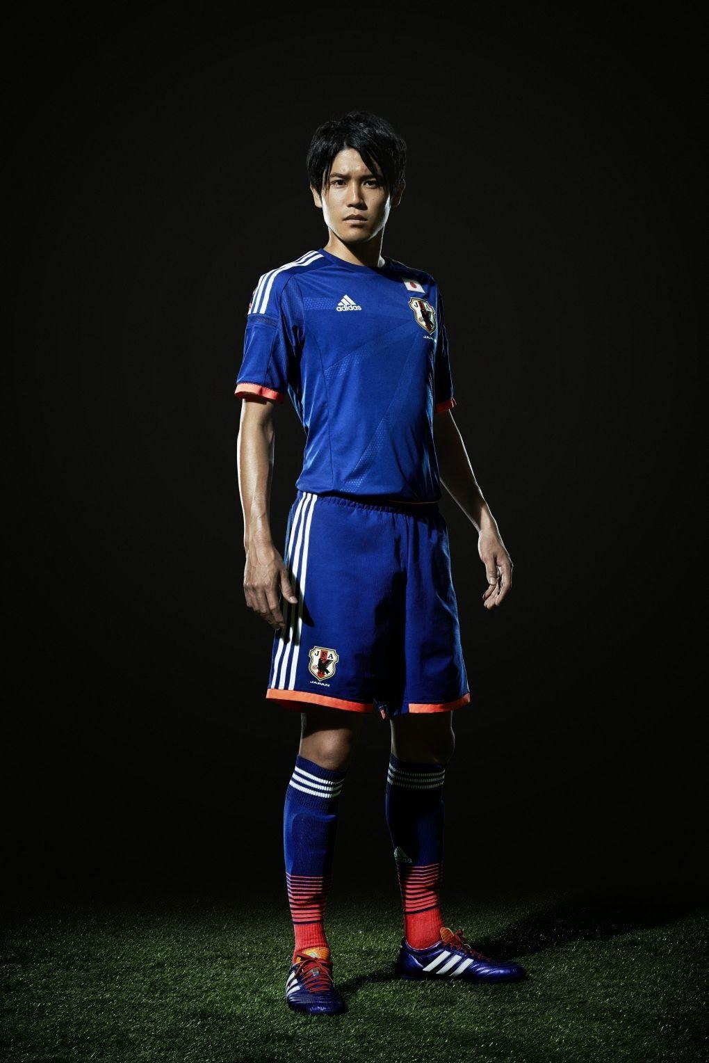 Adidas launch the Japan kit for 2014 FIFA World Cup