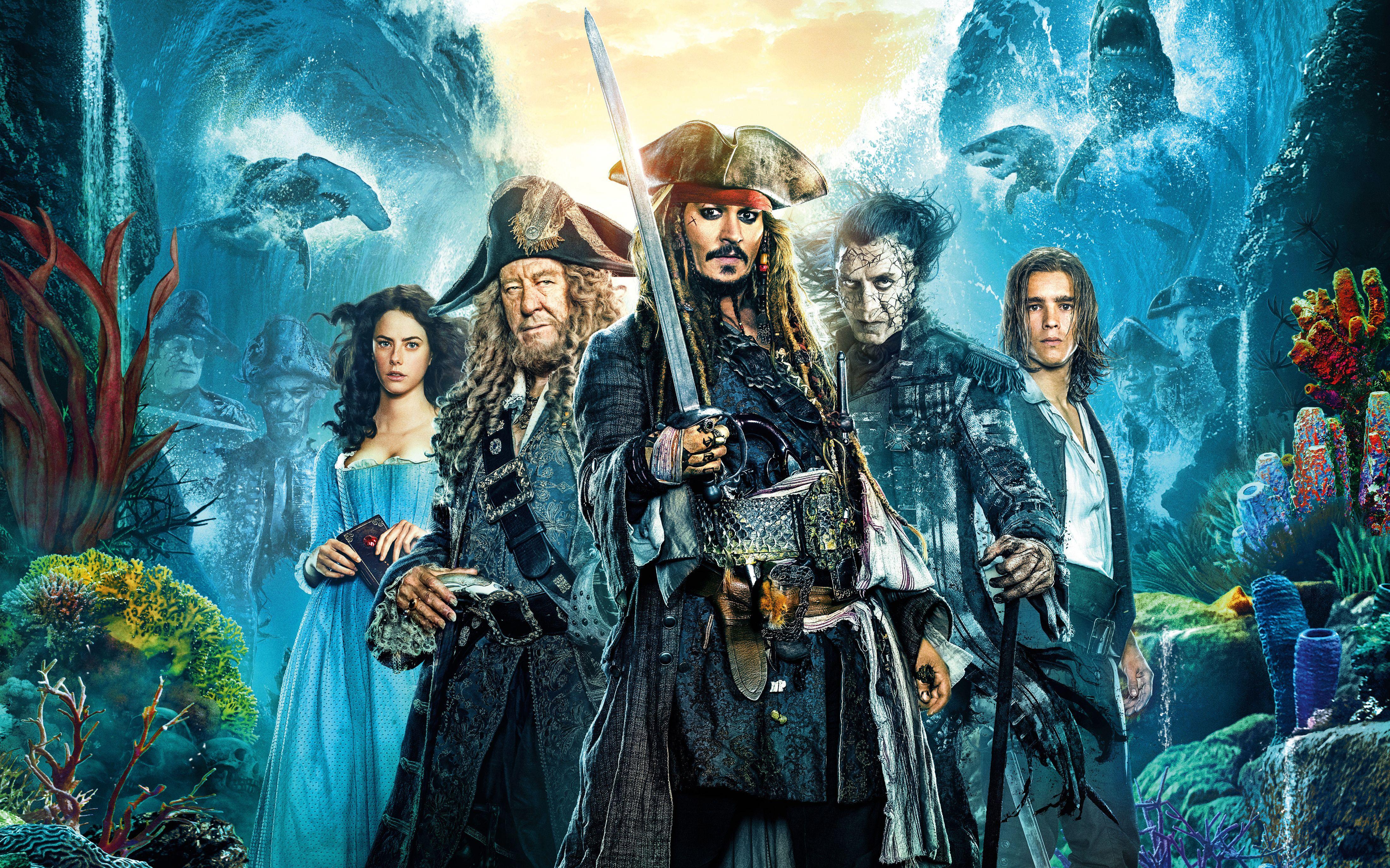 Pirates of the Caribbean Dead Men Tell No Tales 4K Wallpaper. HD