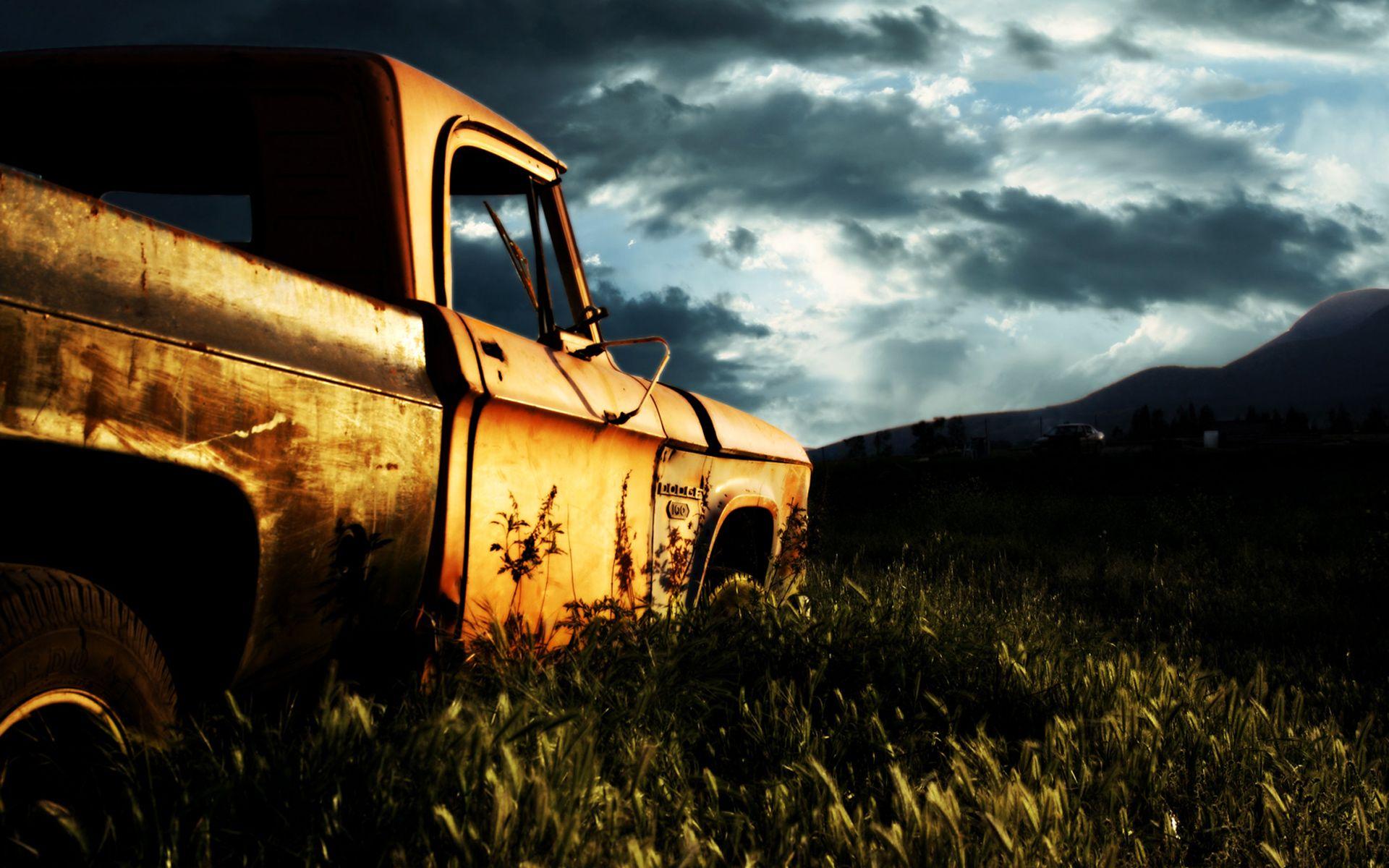Rusty Old Car Cool Background Wallpaper 1632 Wallpaper Site