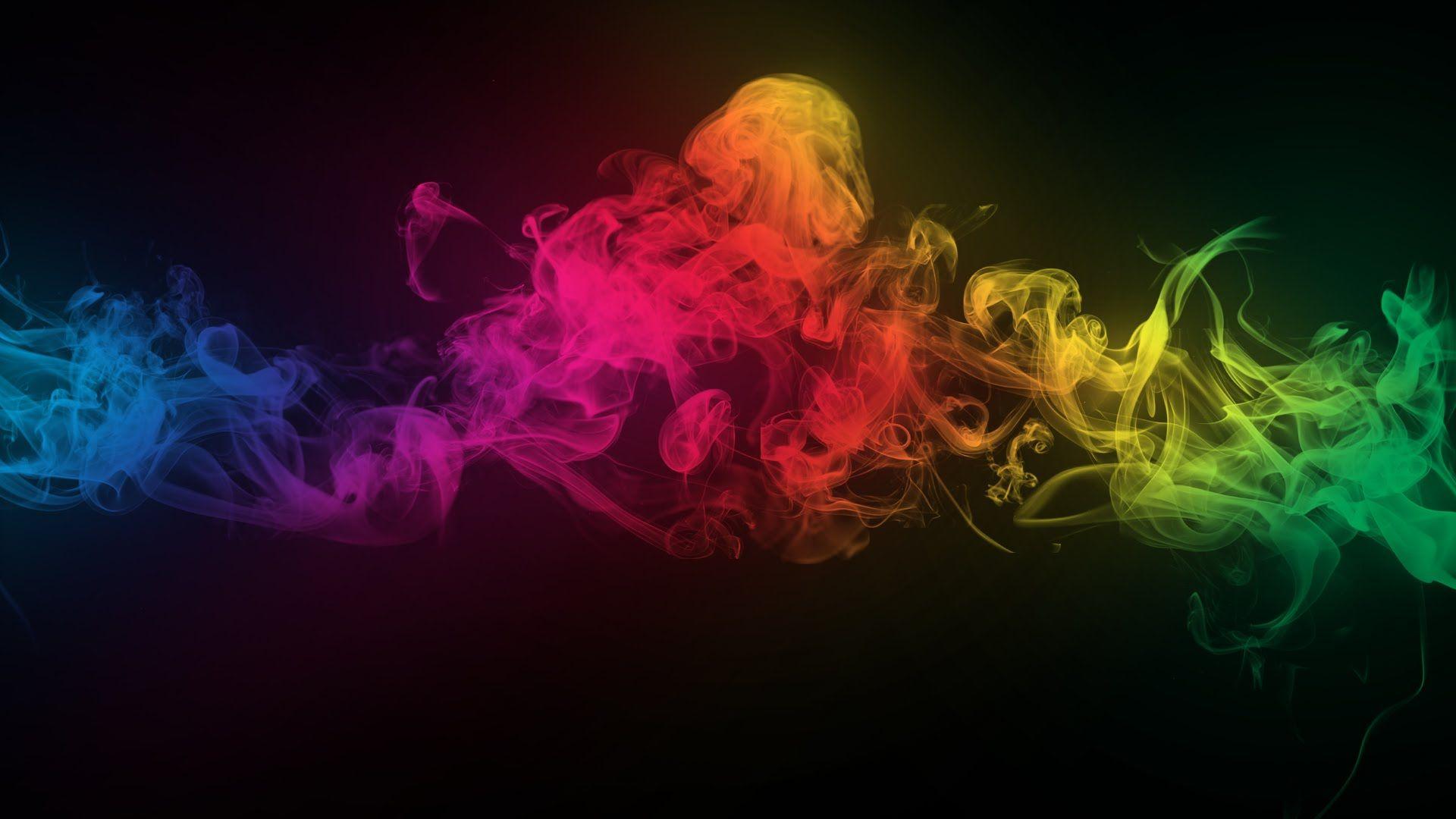 How to make COLORED smoke Wallpaper with Photohop CC