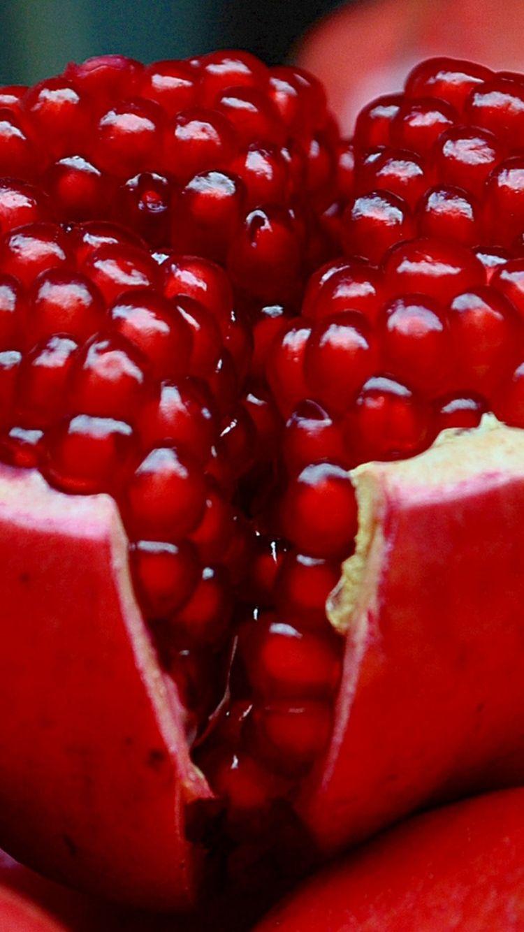 Download Wallpaper 750x1334 Pomegranate, Fruit, Slice iPhone 6 HD