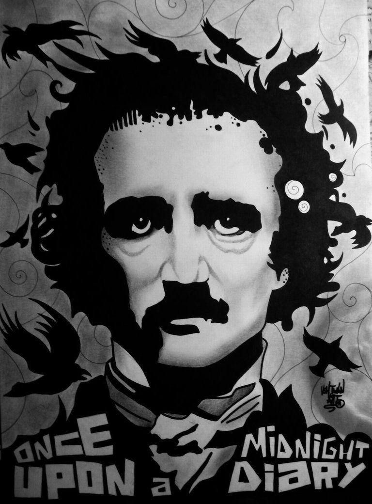 Edgar Allan Poe By Yshtwan Art