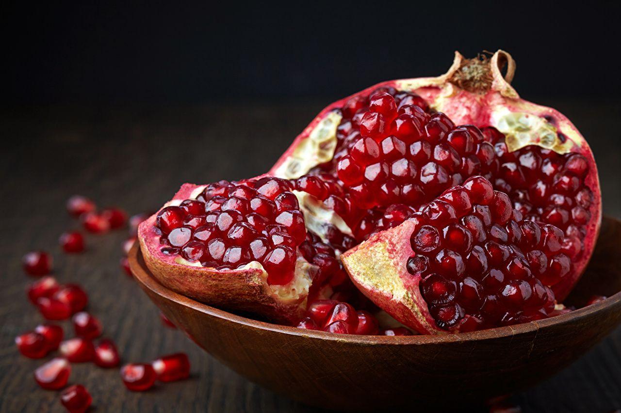 Red Pomegranate Food Plate