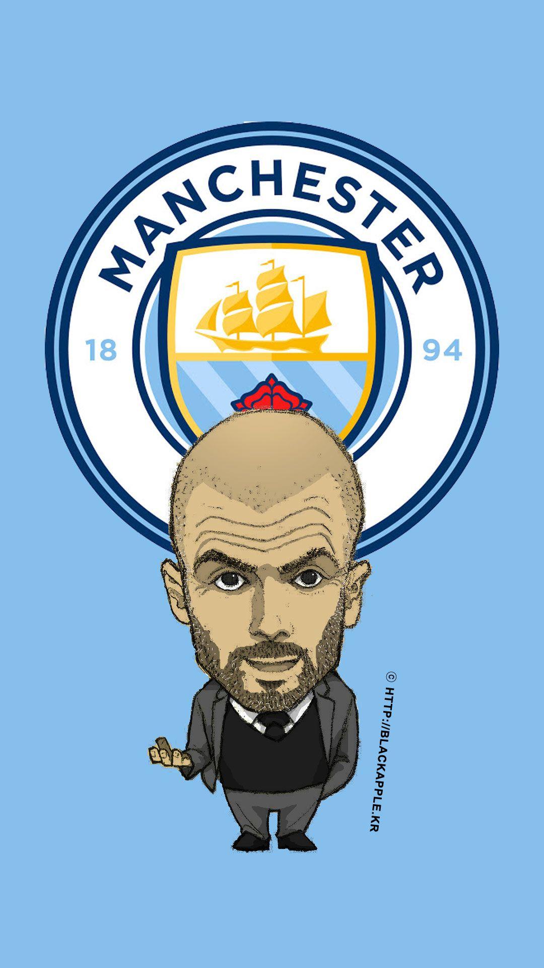  Manchester City New Manager Pep Guardiola Fan Art 