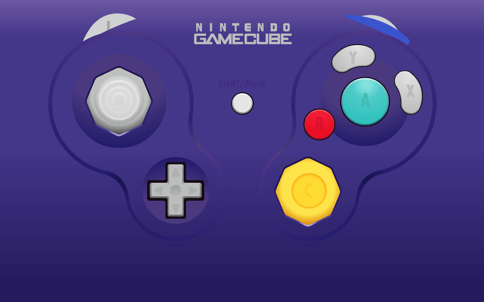 Got bored at work today Made this wallpaper  rGamecube