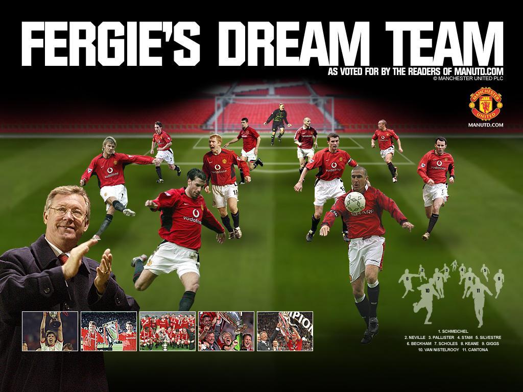 Awesome manchester united dream team wallpaper by alhuda. Alhuda