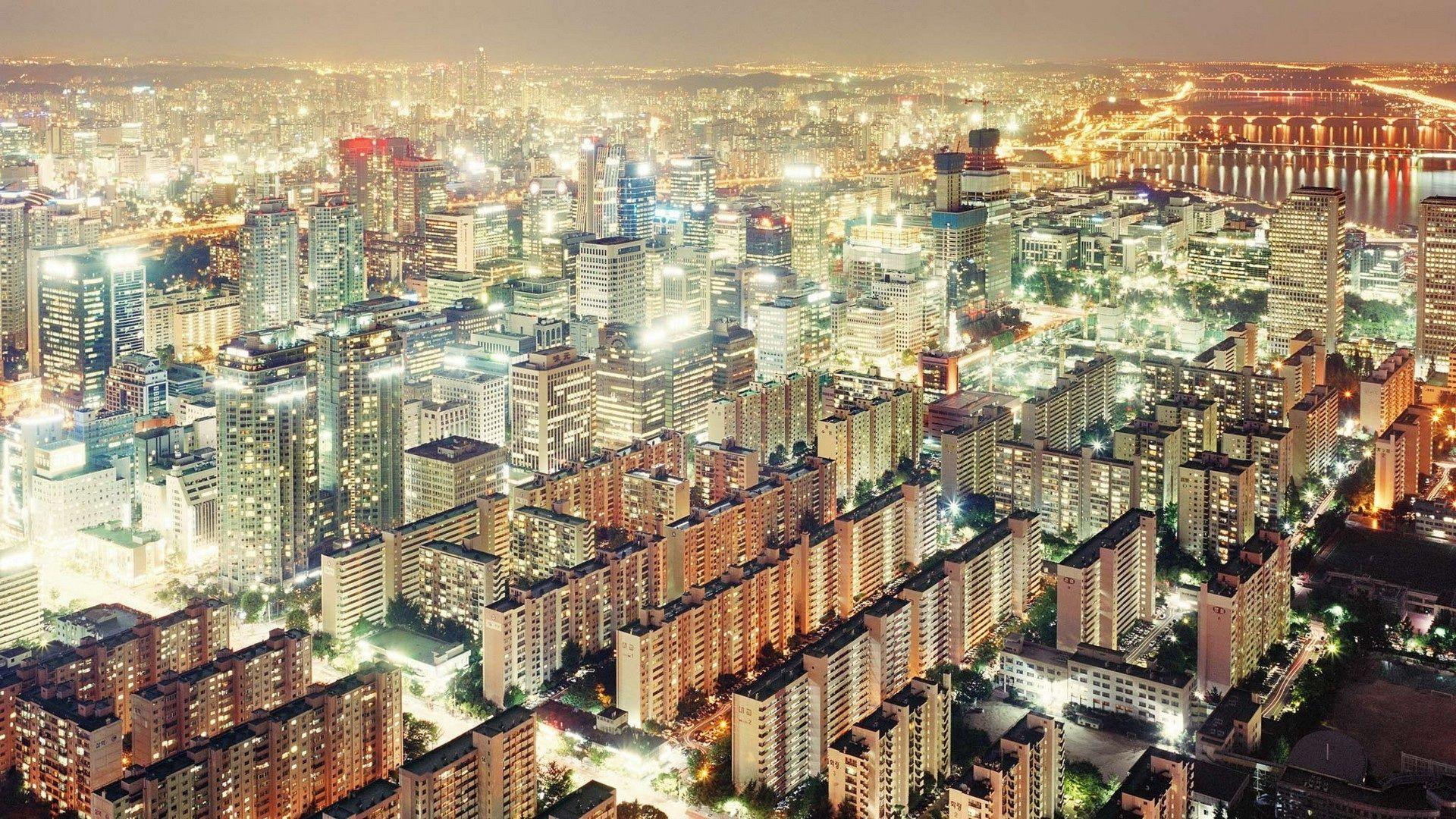 Night View of Seoul, South Korea