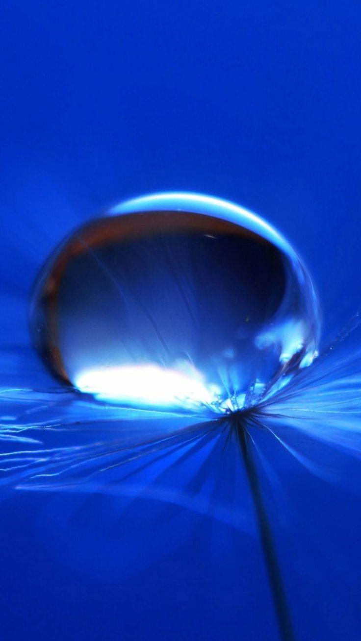 Blue Water Drop 02 Galaxy S5 Wallpaper. Blue Wallpaper