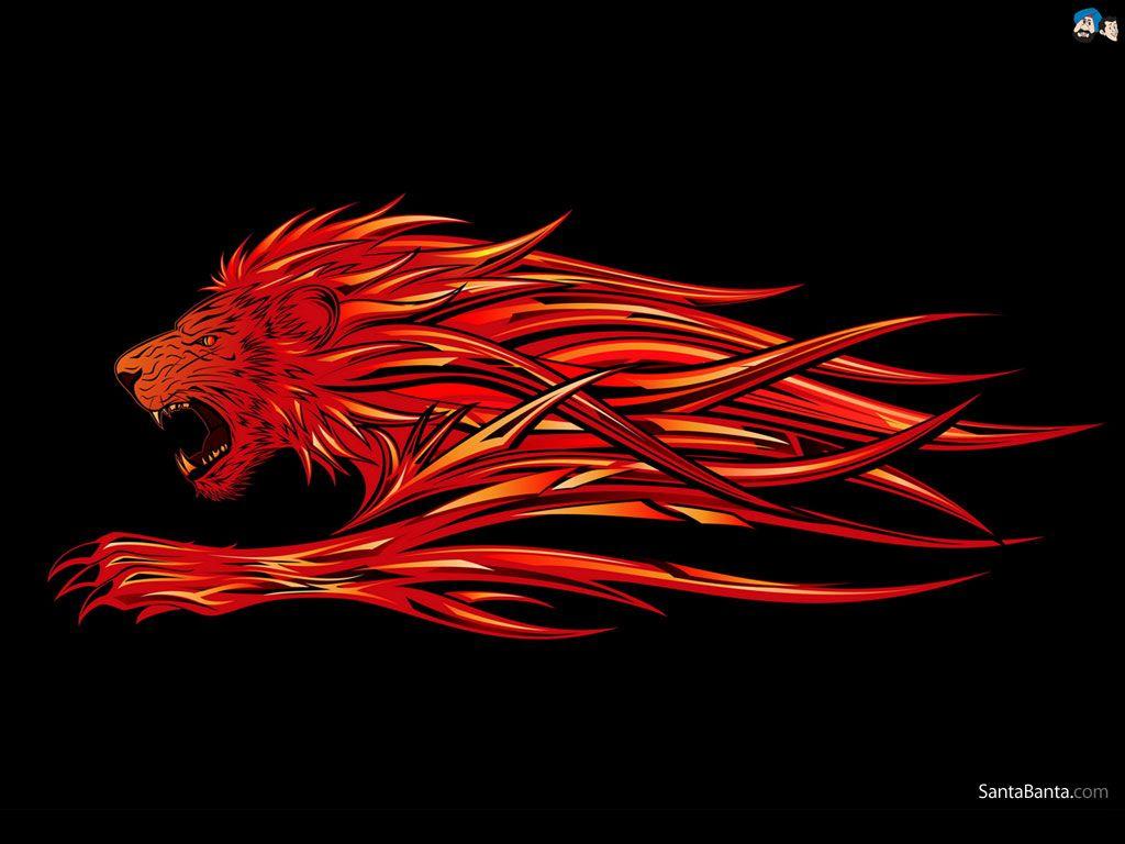Abstract Lion more similiar image at backgroundimages.biz