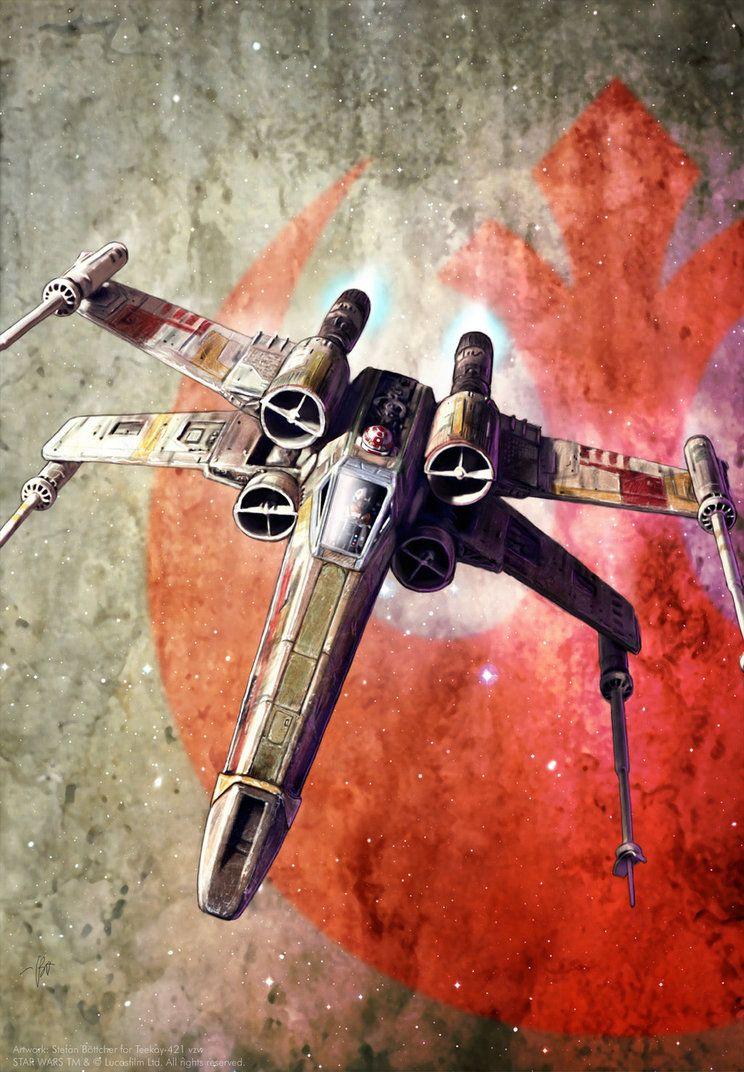 X Wing Starfighter By Art DeWhill
