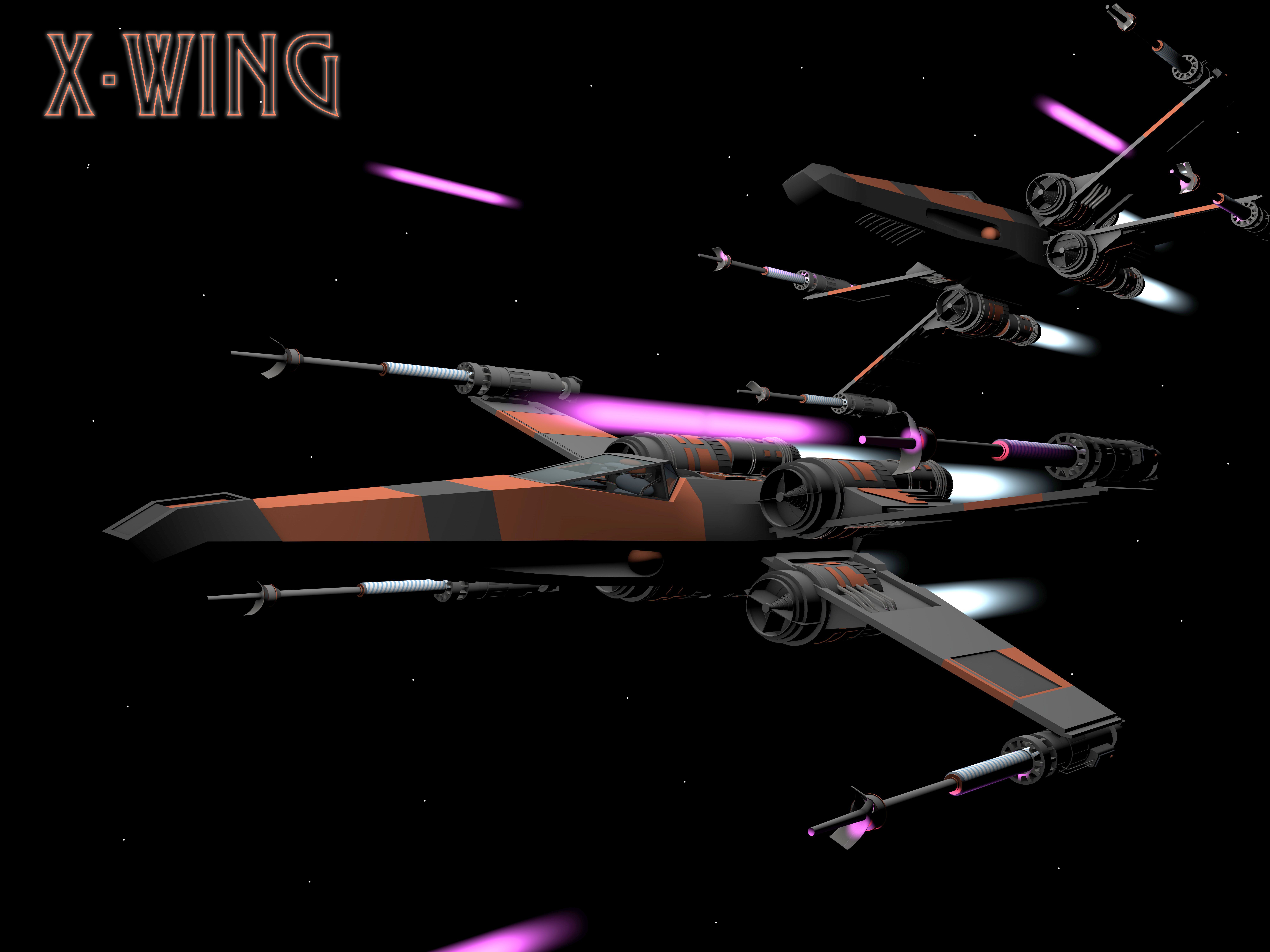 X Wing Starfighter Battle
