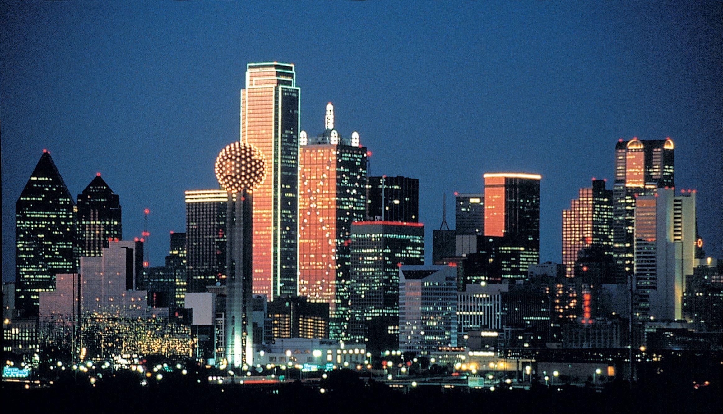 Photo Collection Dallas Skyline At Night Wallpaper
