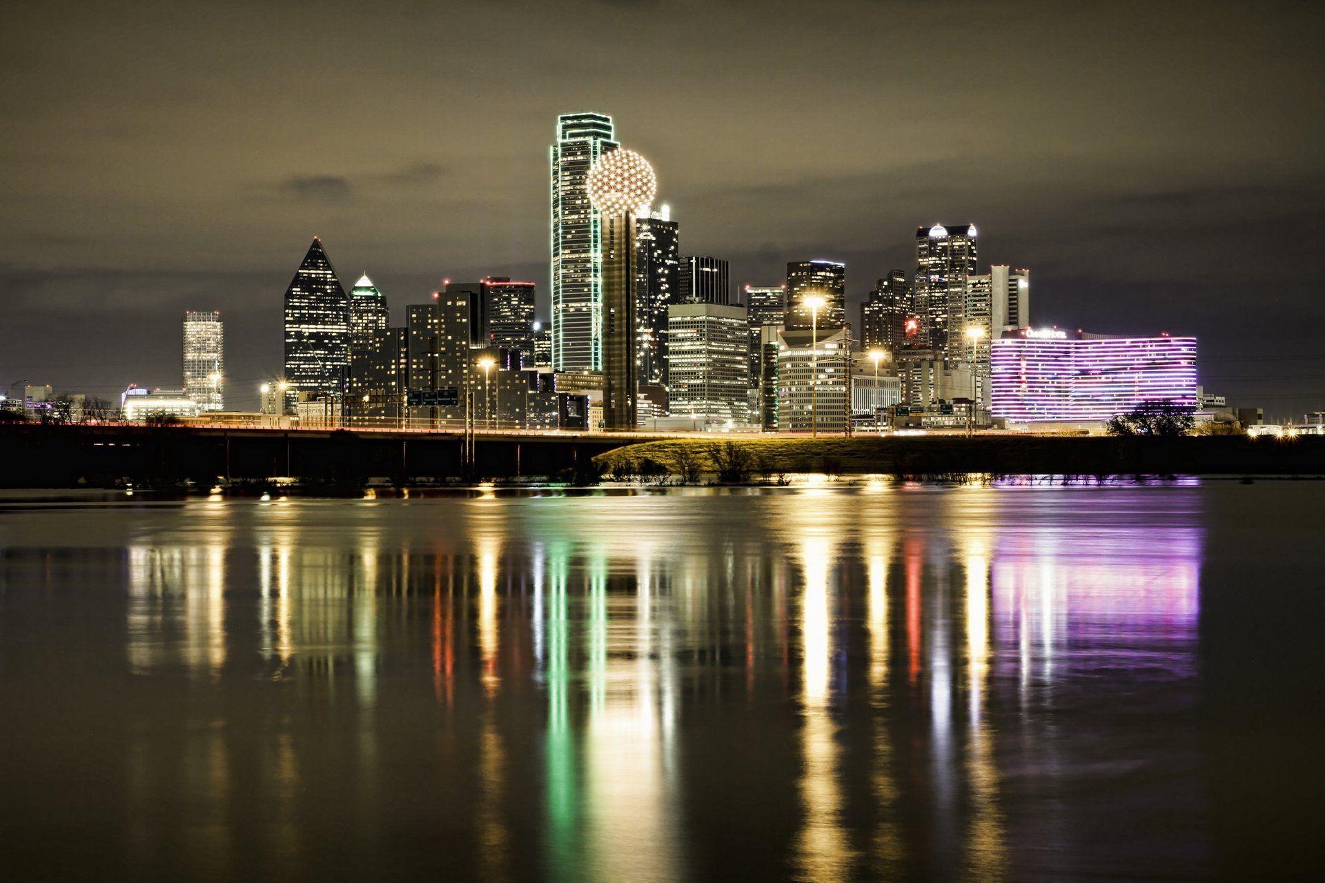 Photo Collection Dallas Skyline At Night Wallpapers.