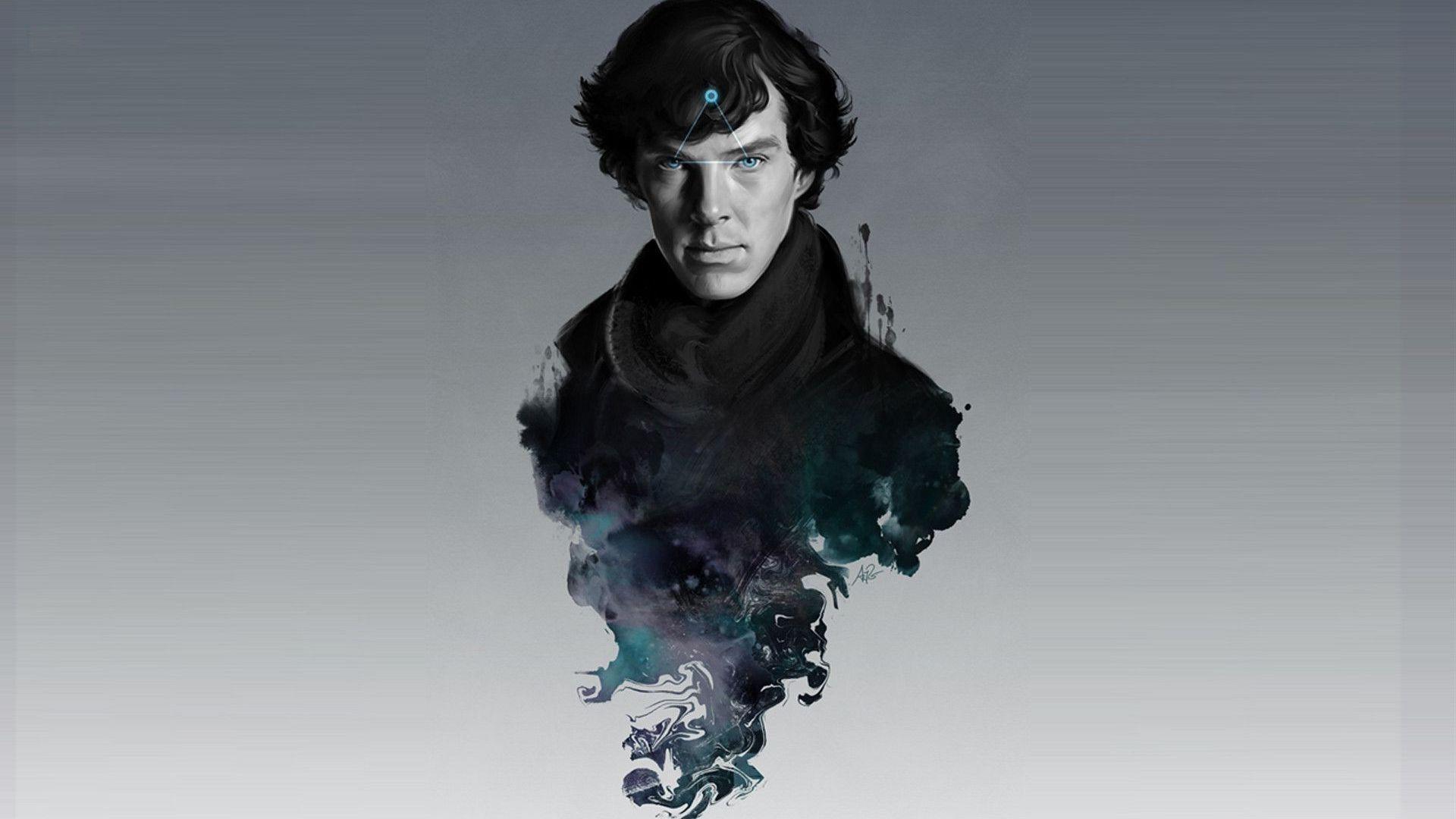 Sherlock, Sherlock Holmes, Benedict Cumberbatch, TV, Smoke, Simple