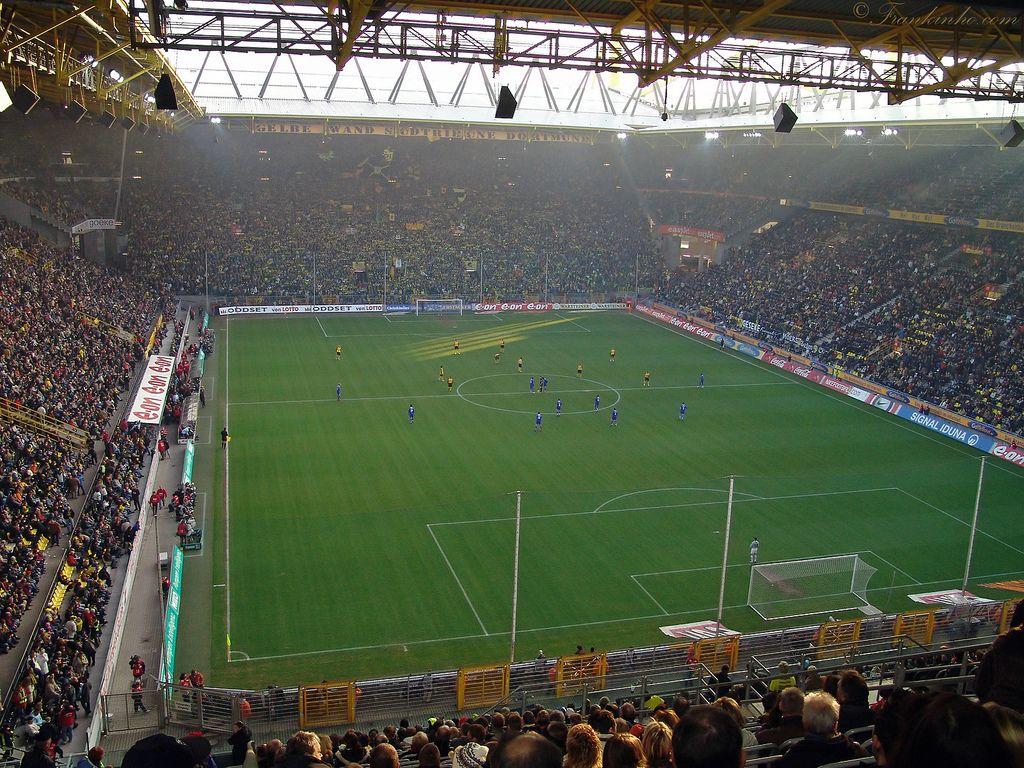 Signal Iduna Park Dortmund. Visited football stadiums
