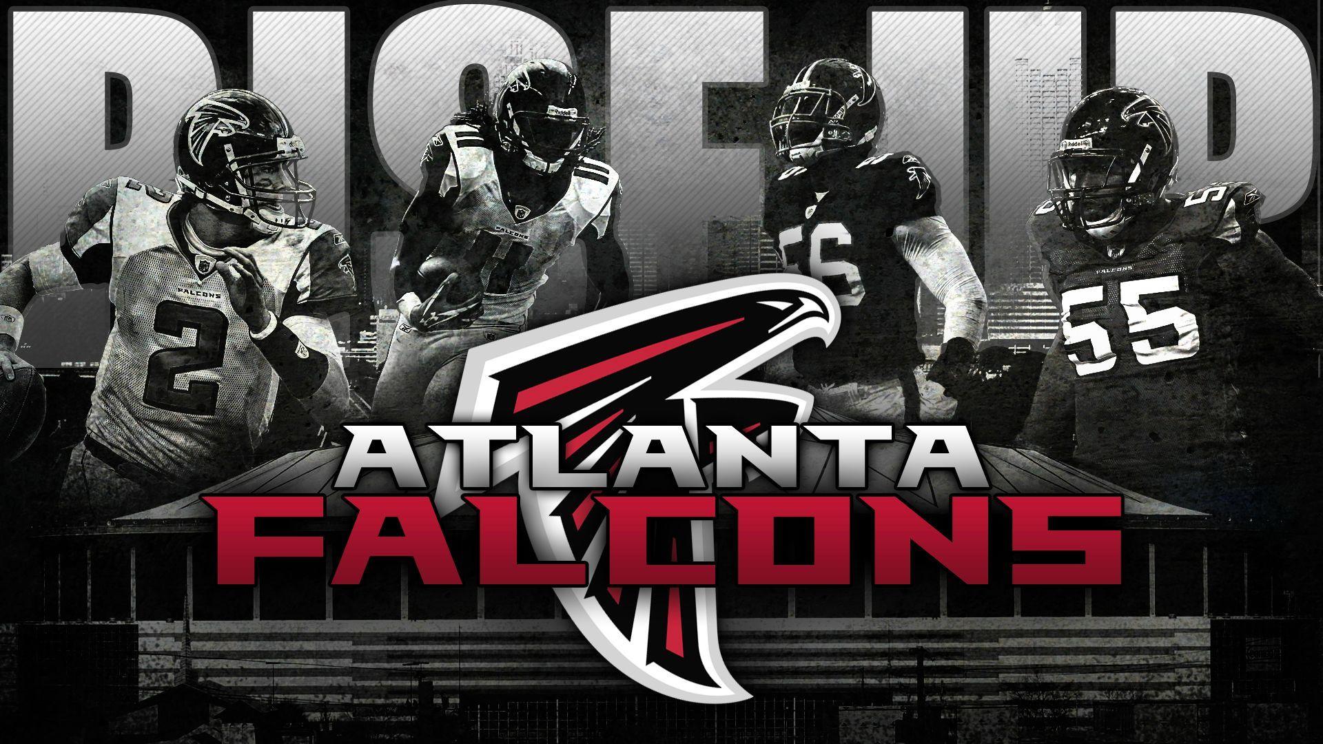 RISE UP FALCONS!! wallpaper i made for the playoffs