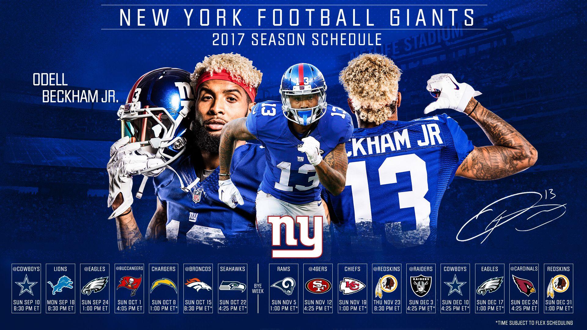 How tough is the Giants' 2017 Schedule?