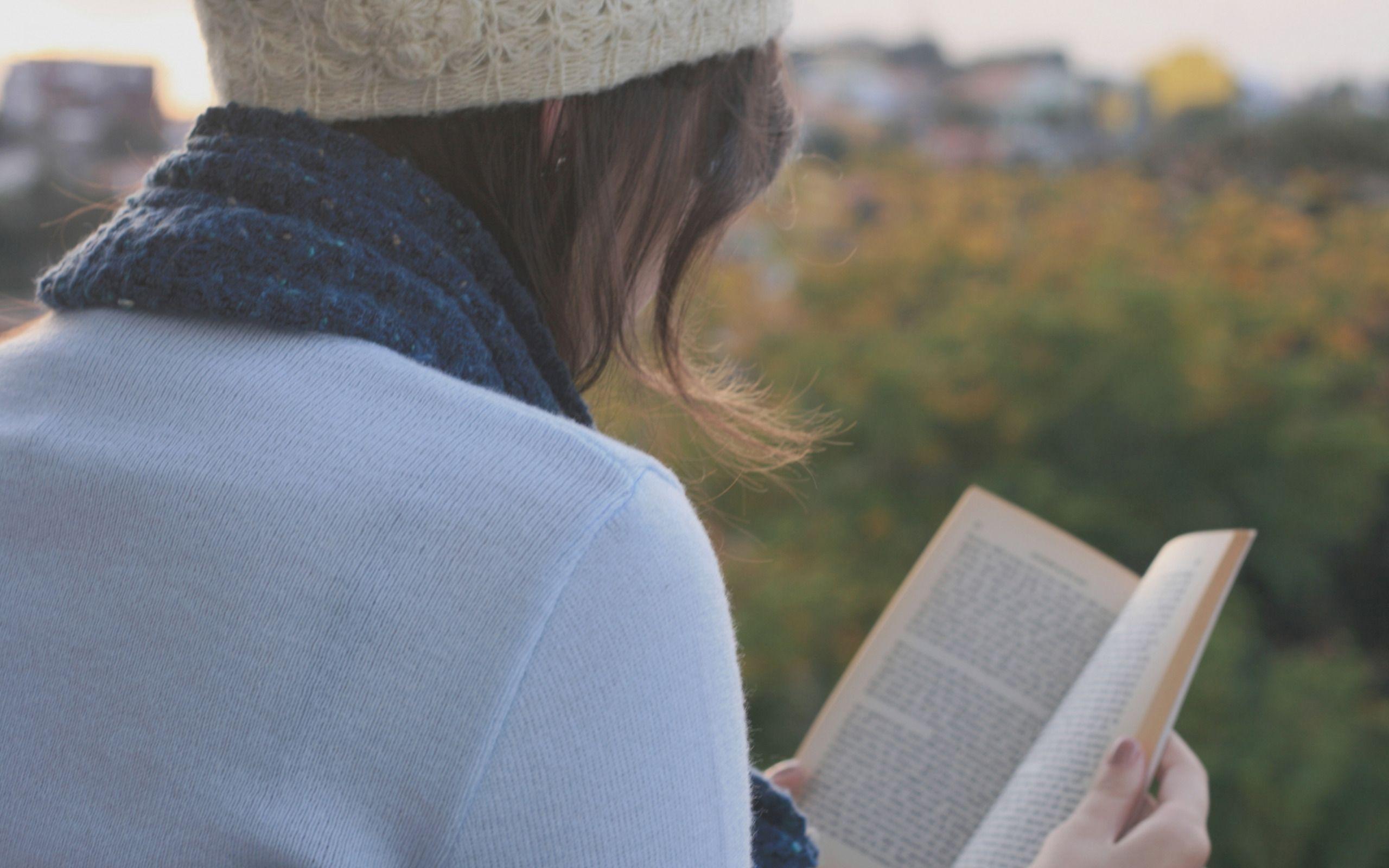 Girl Reading A Book Widescreen Wallpaper. Wide Wallpaper.NET