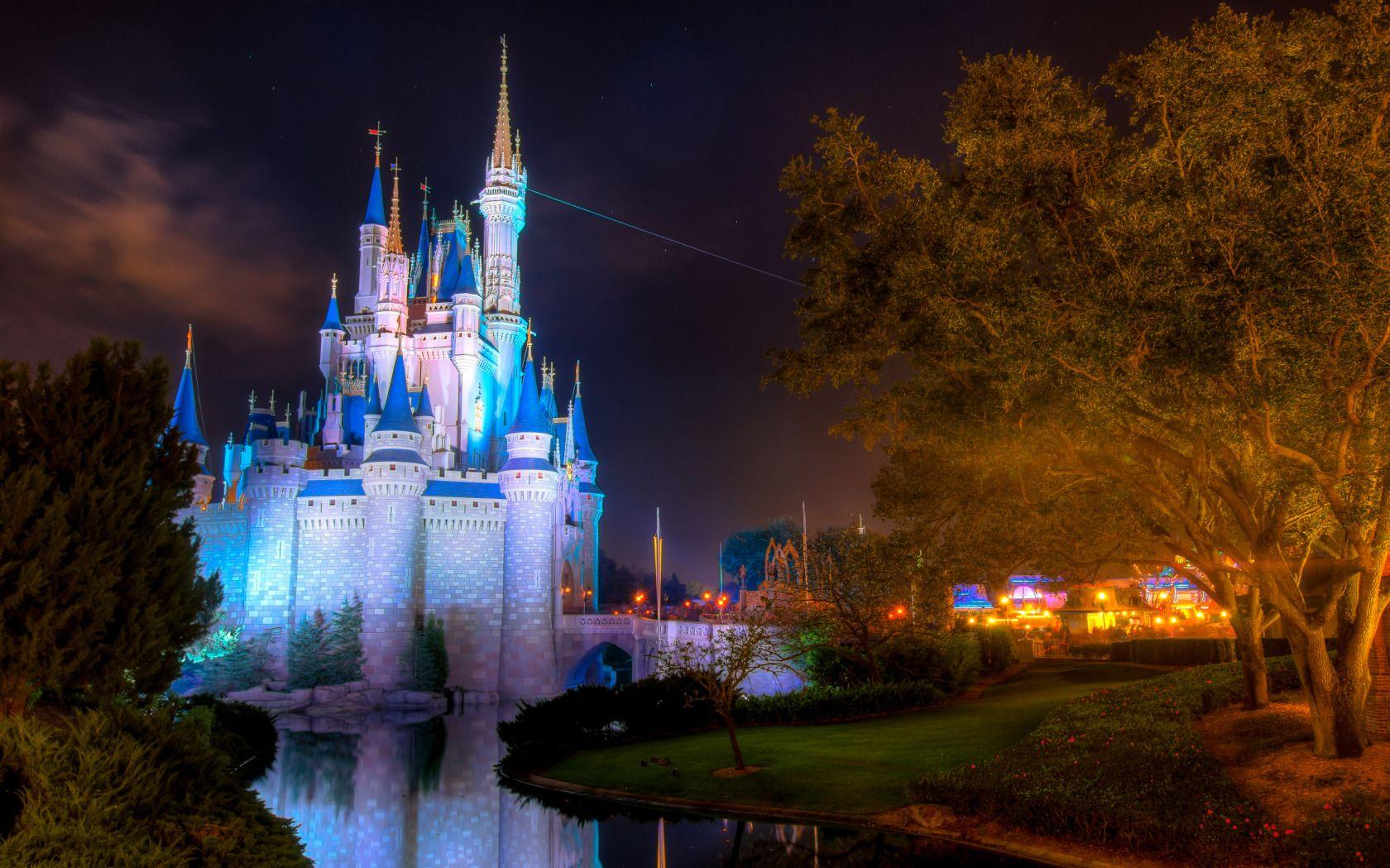 Cinderella's Castle at Night, Magic Kingdom, Walt Disney World