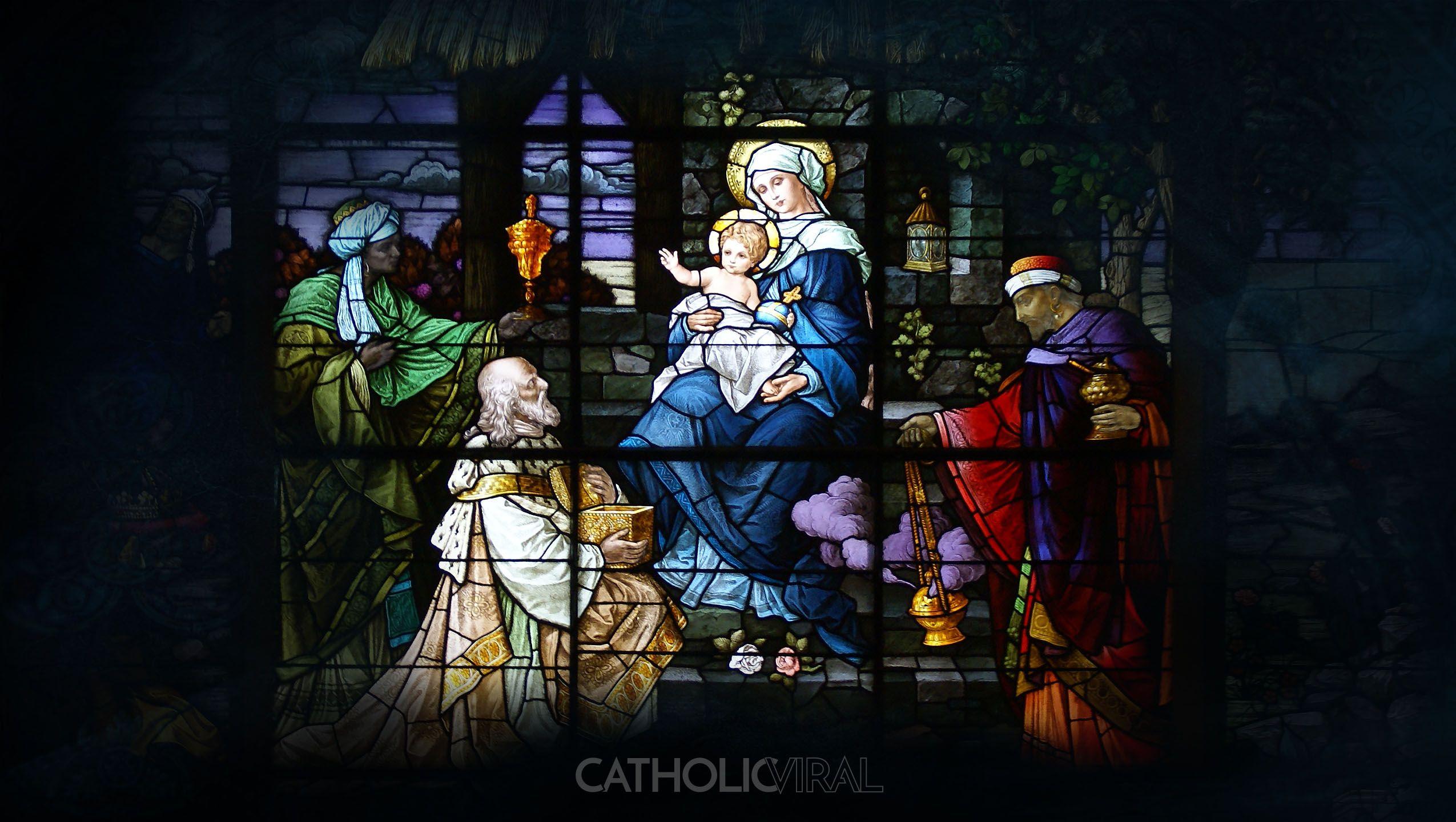 Stunning Stained Glass Windows Of The Nativity Christmas
